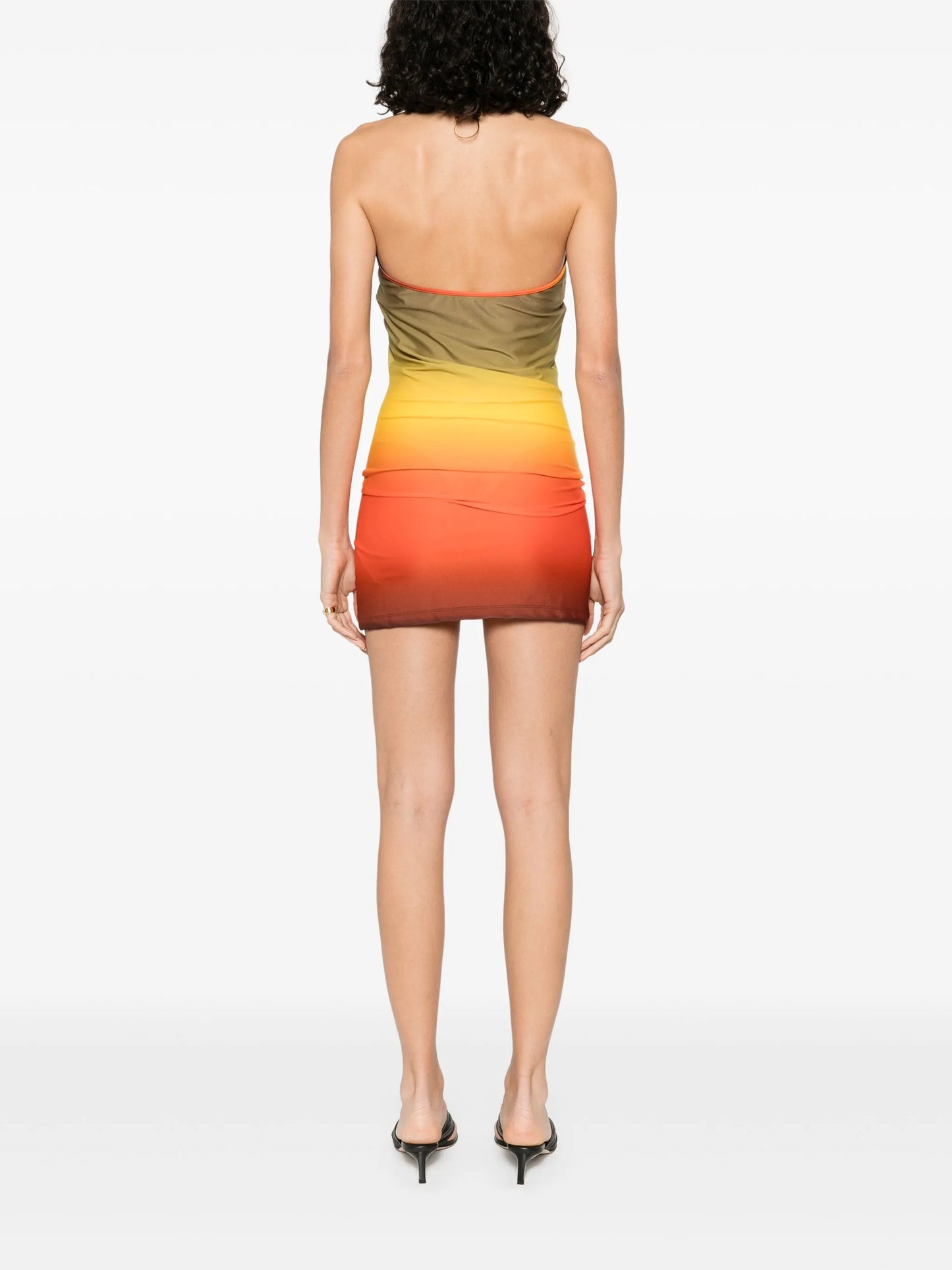 halterneck mini dress