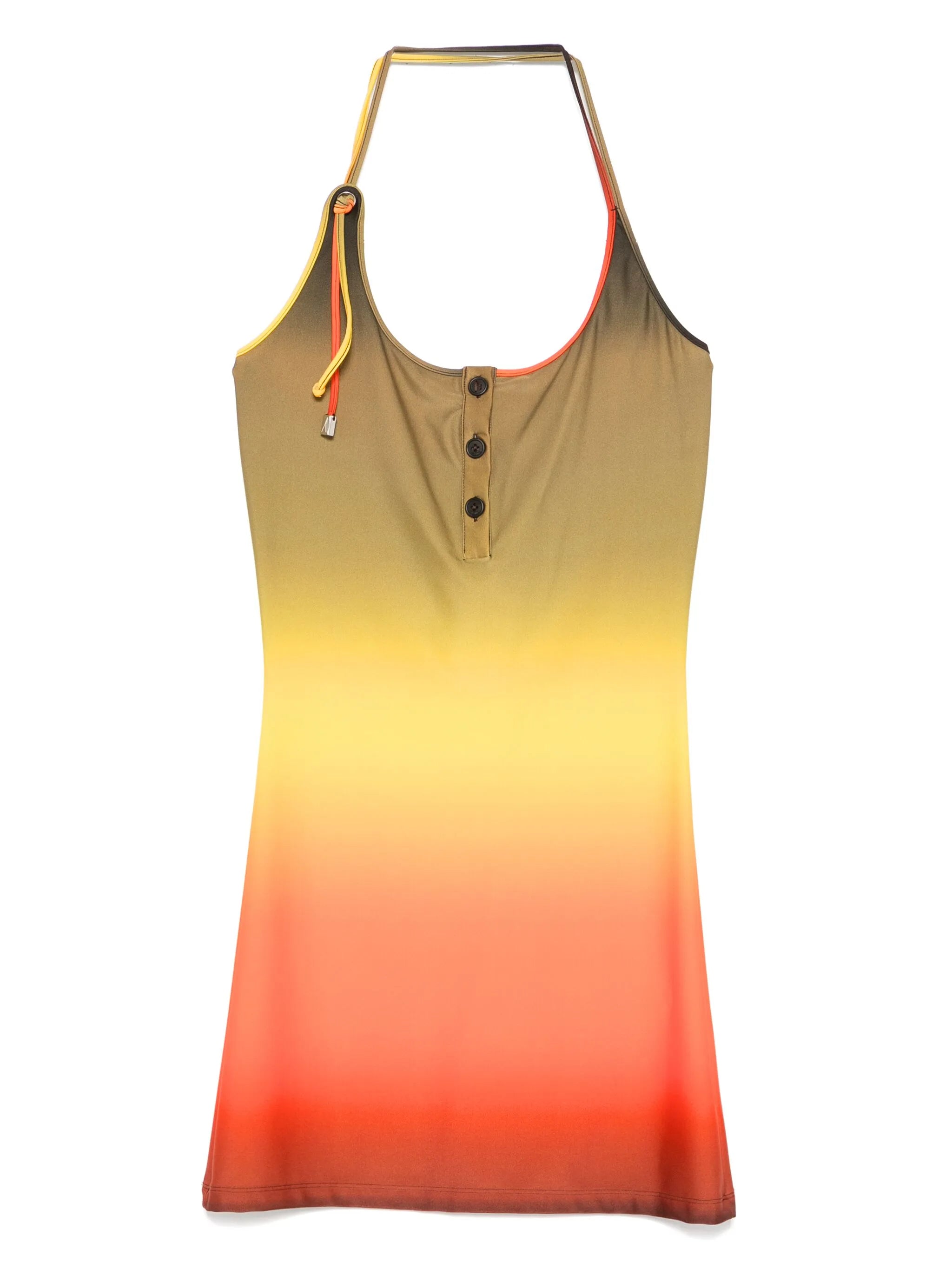 halterneck mini dress