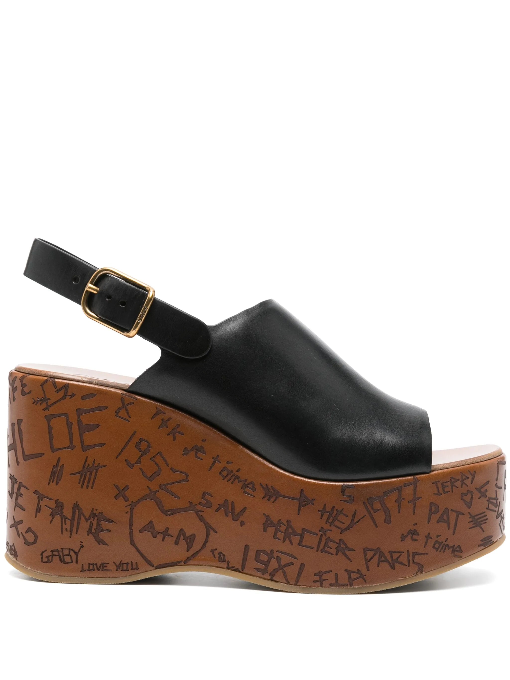80mm Maxime wedge sandals