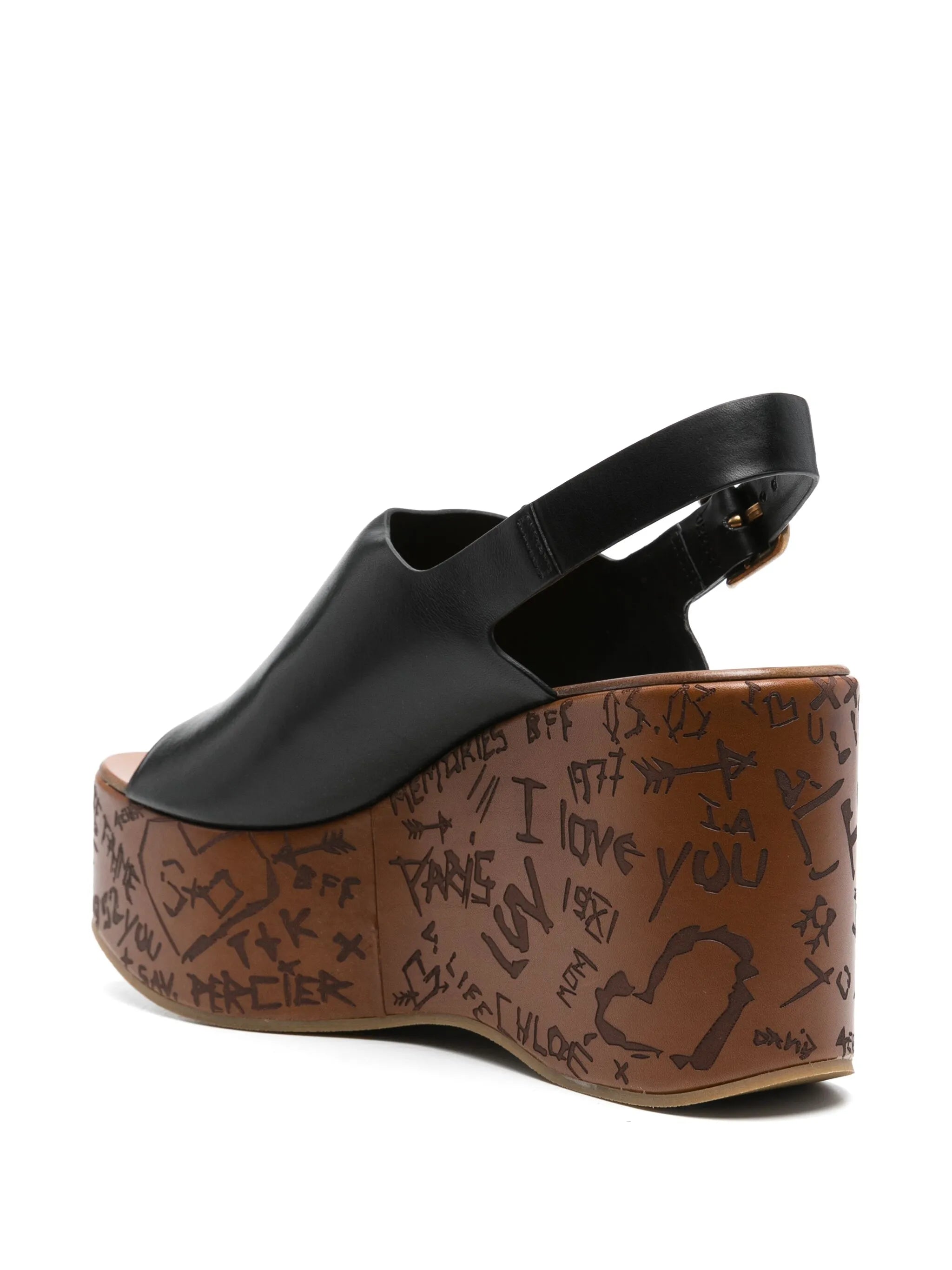 80mm Maxime wedge sandals