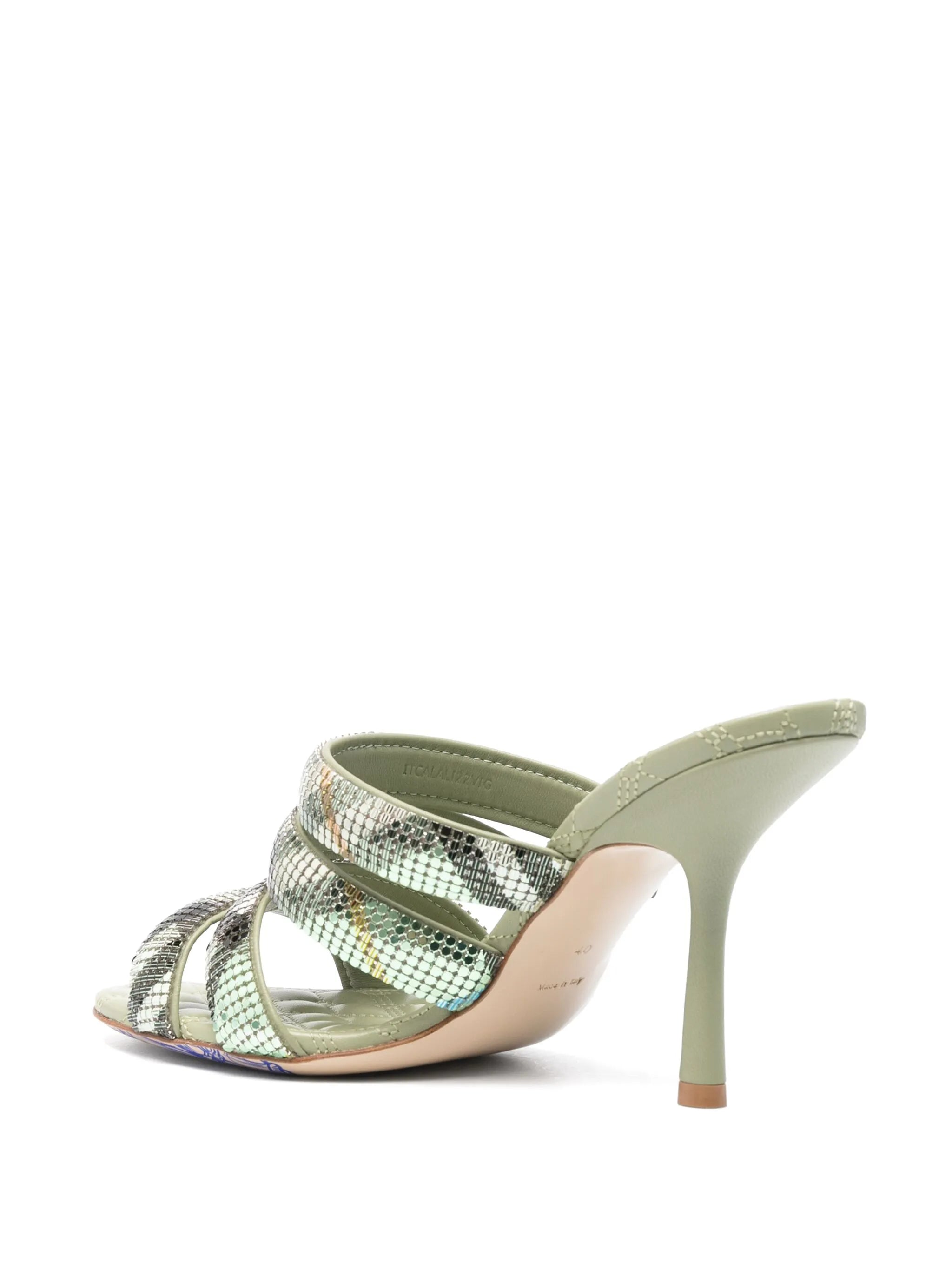 100mm check mesh sandals