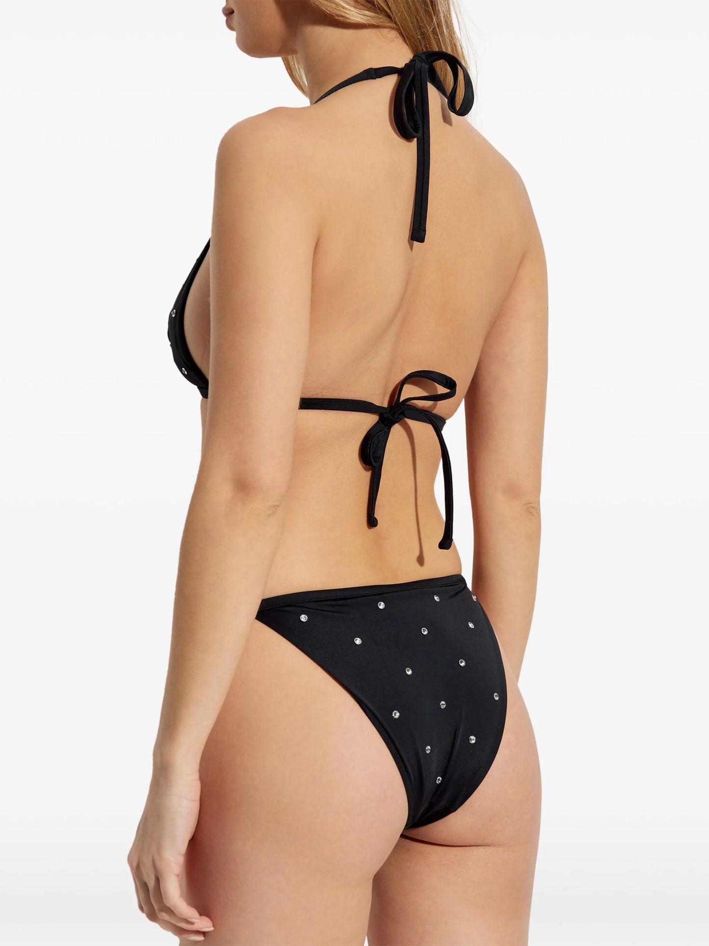 crystal-embellished bikini top