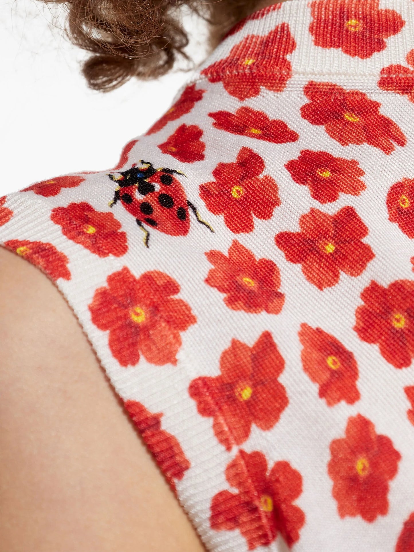 floral-print T-shirt
