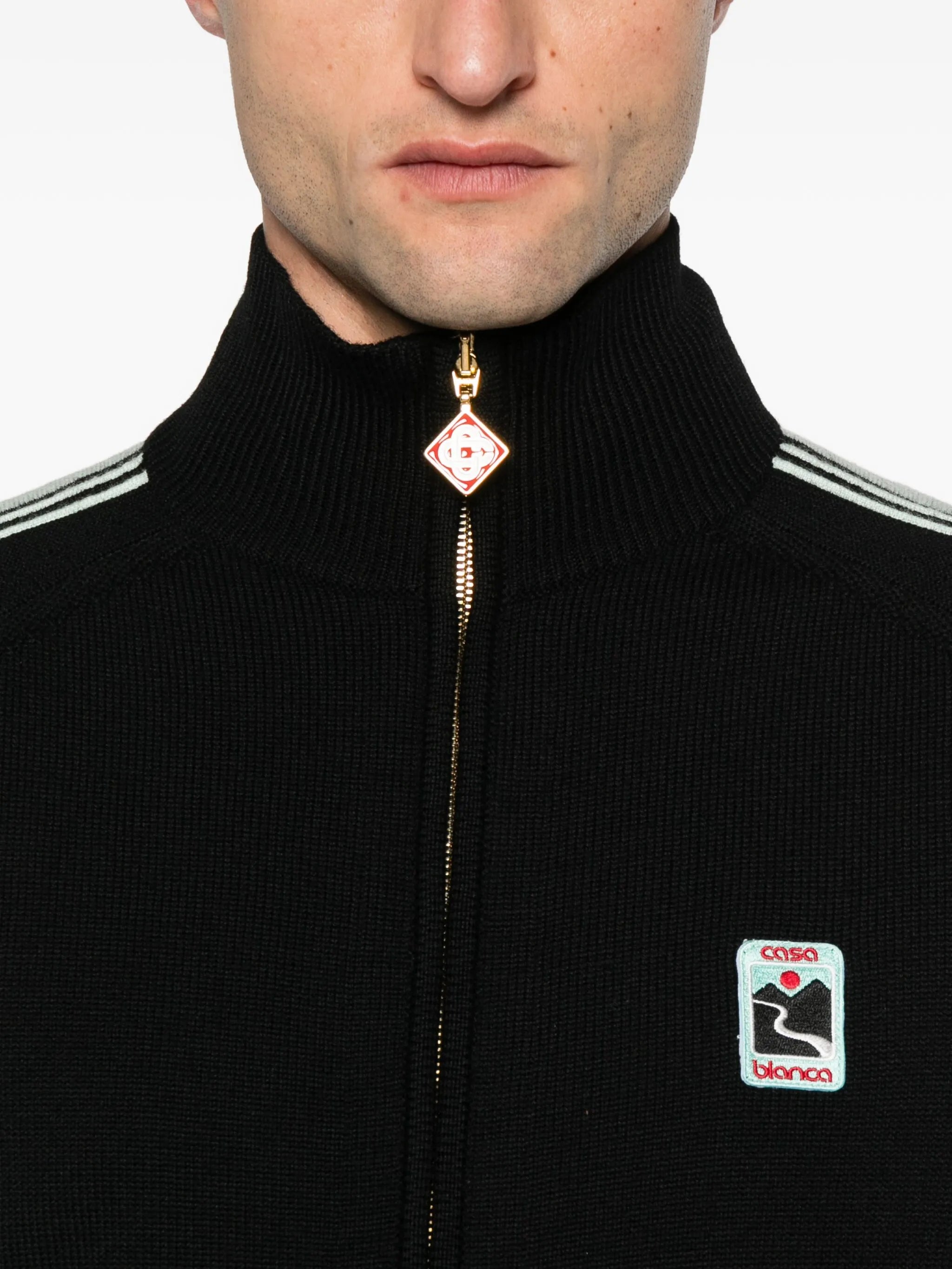 stripe-detail sweatshirt