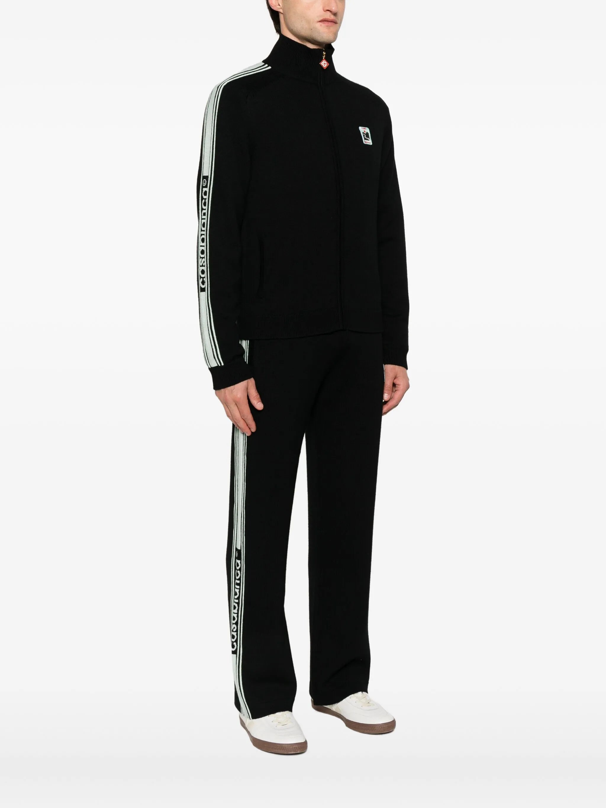 stripe-detail sweatshirt