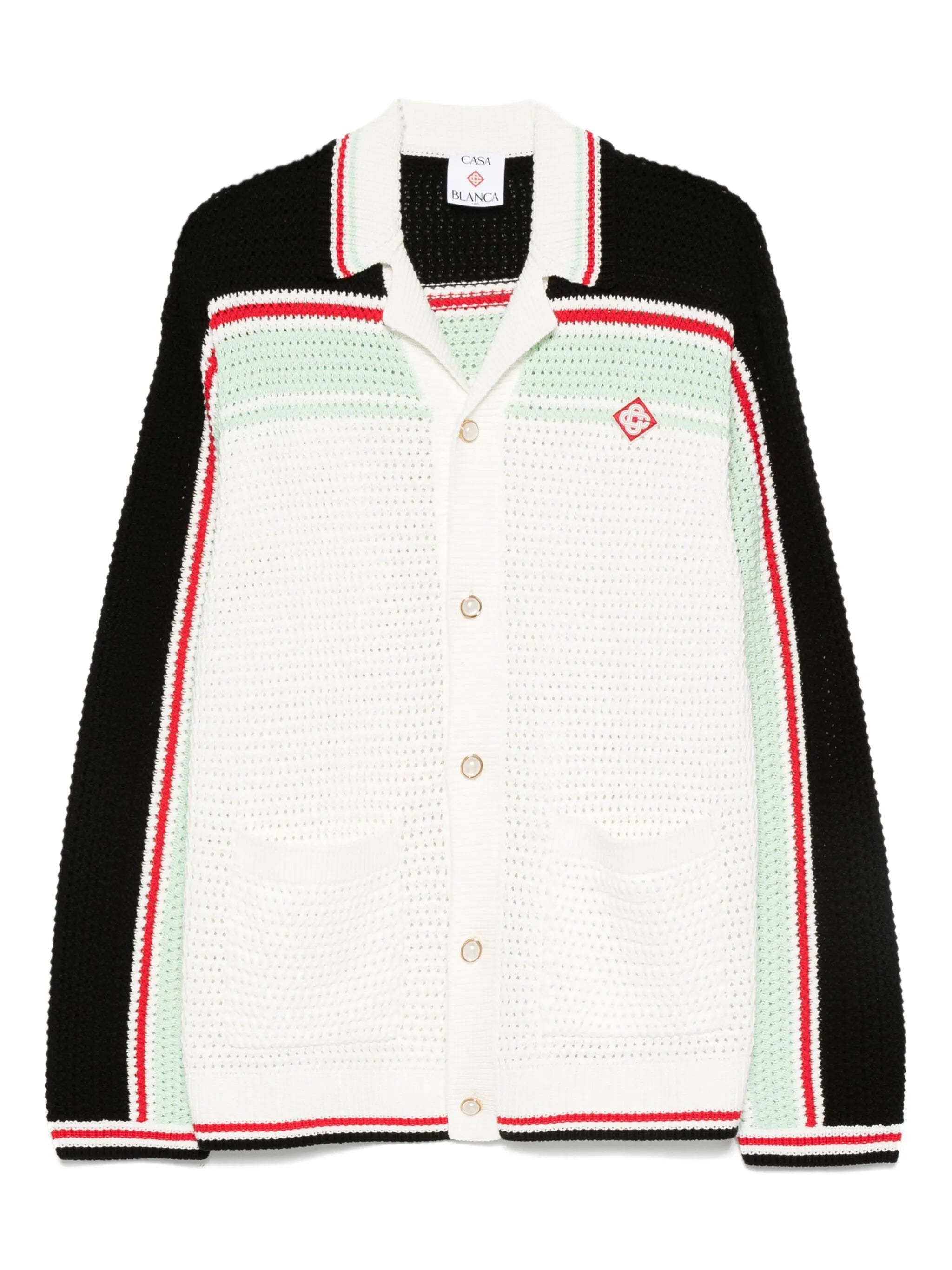 stripe-detail cardigan