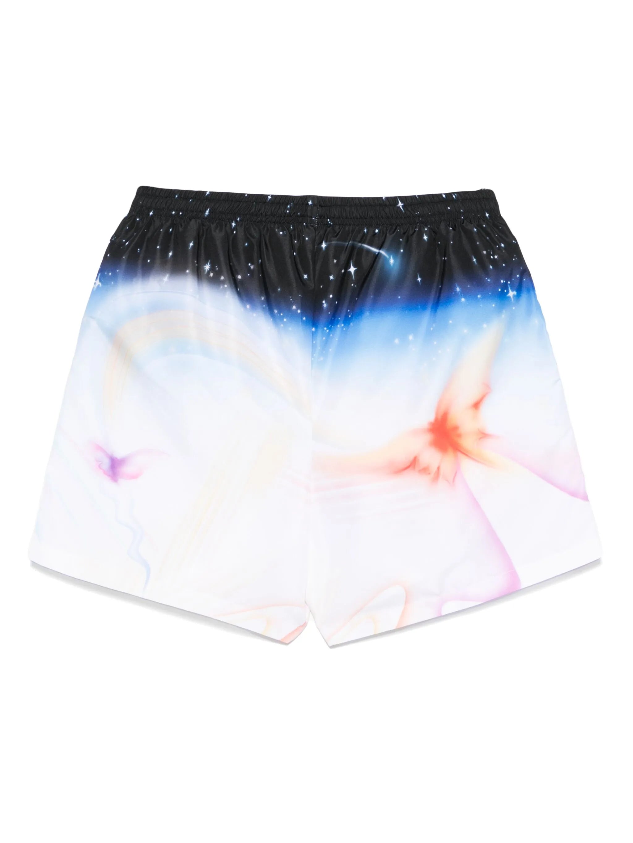 graphic-print swim shorts