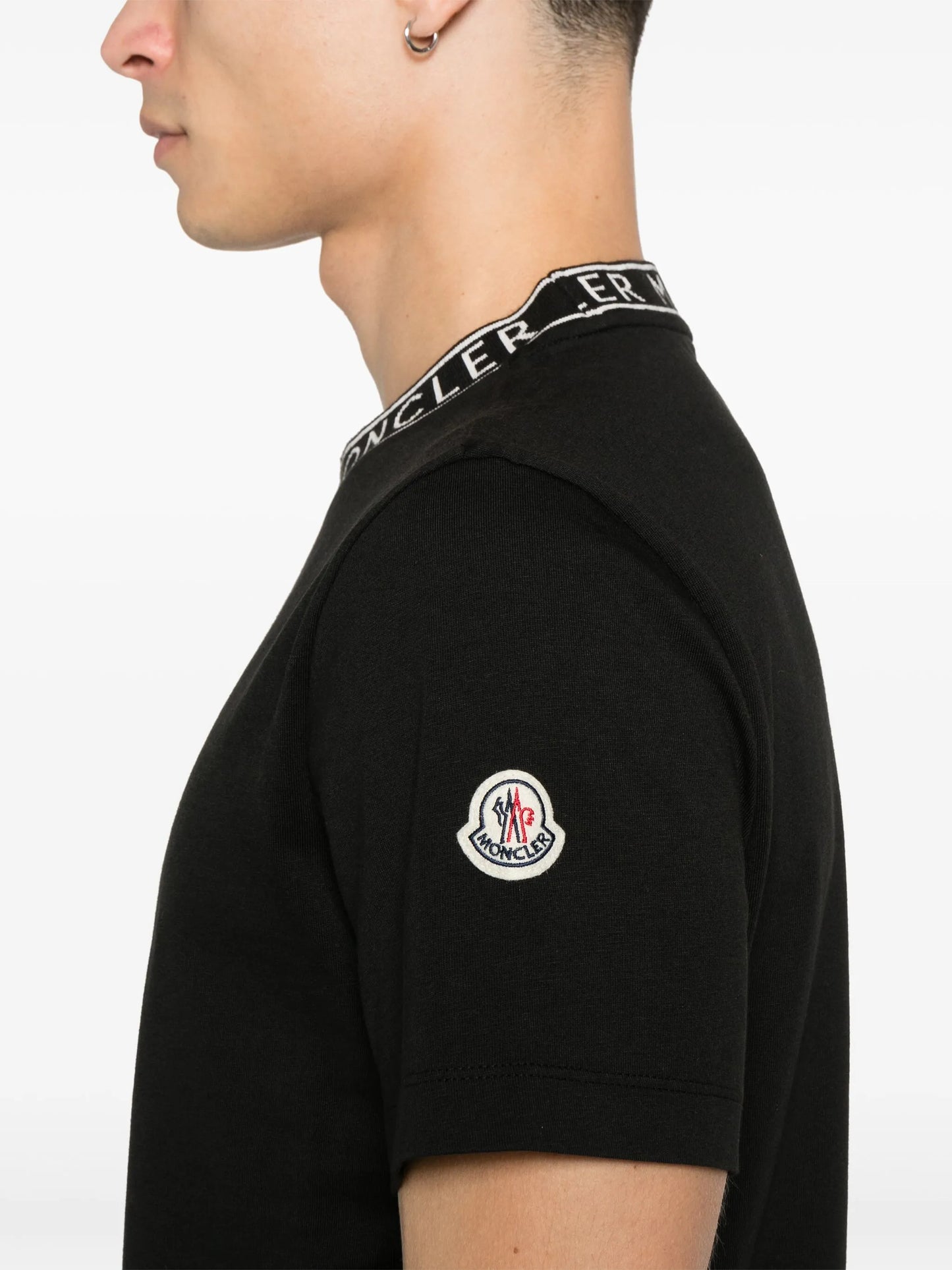 logo-collar T-shirt