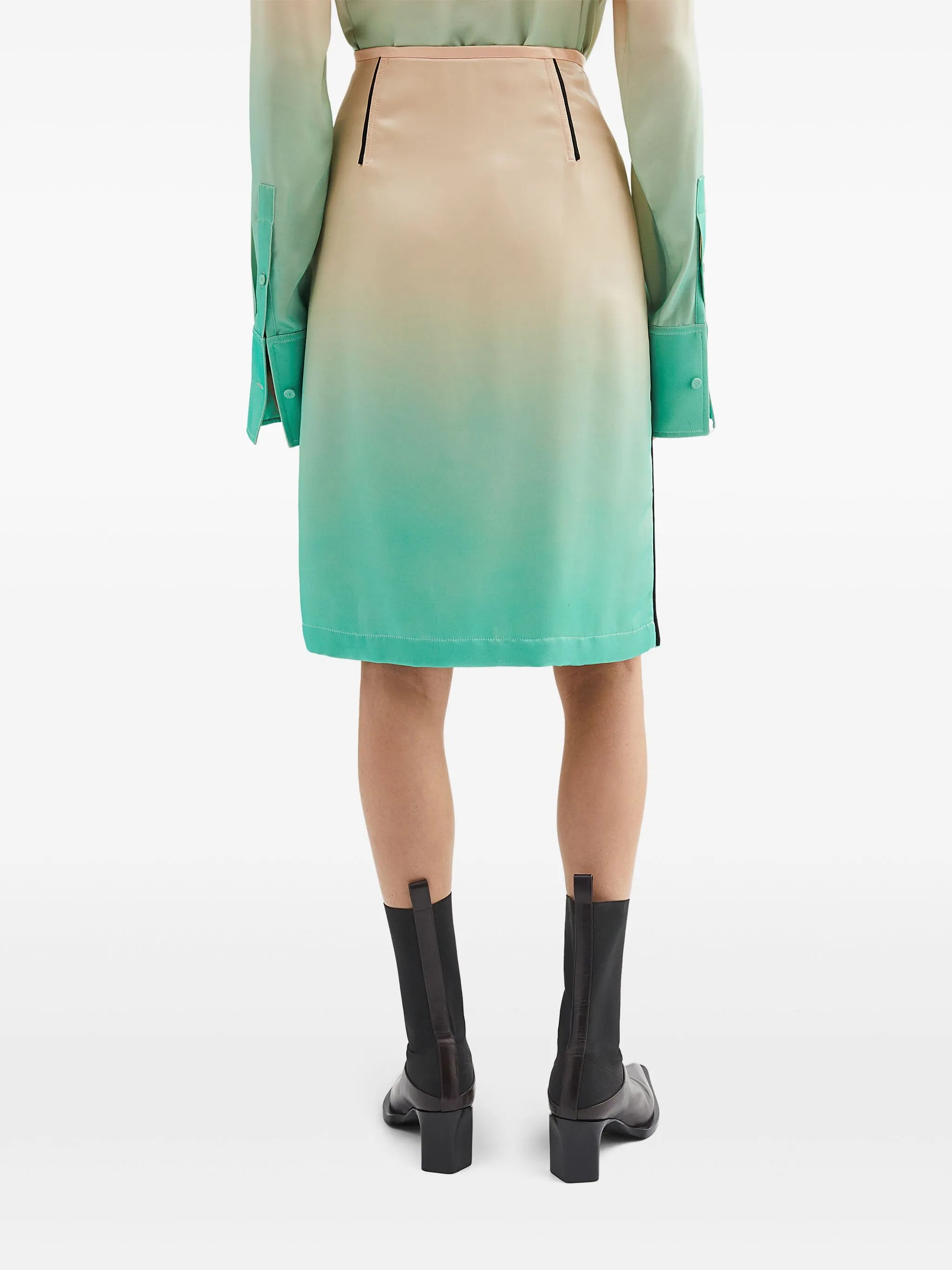 gradient-effect skirt