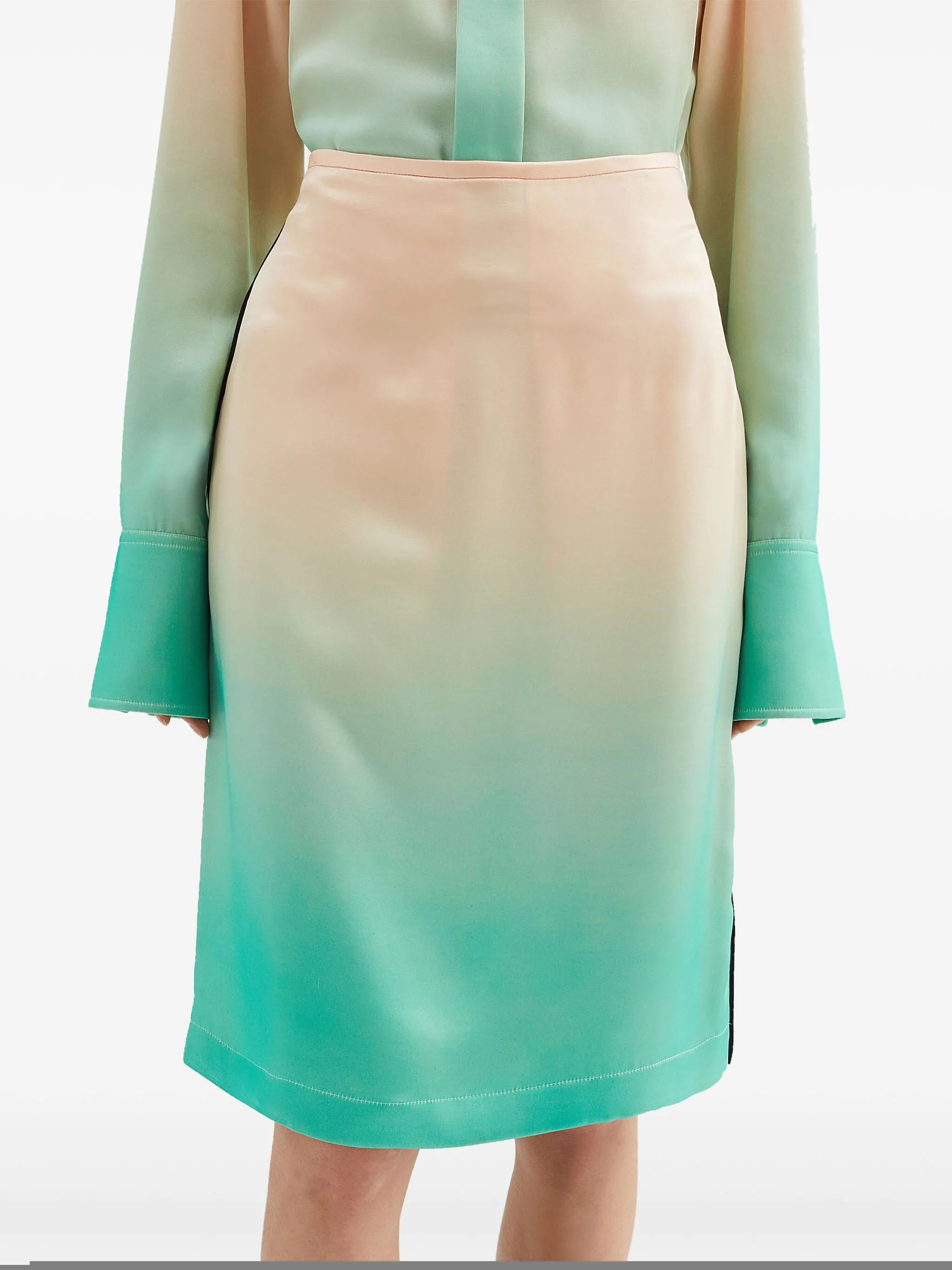 gradient-effect skirt