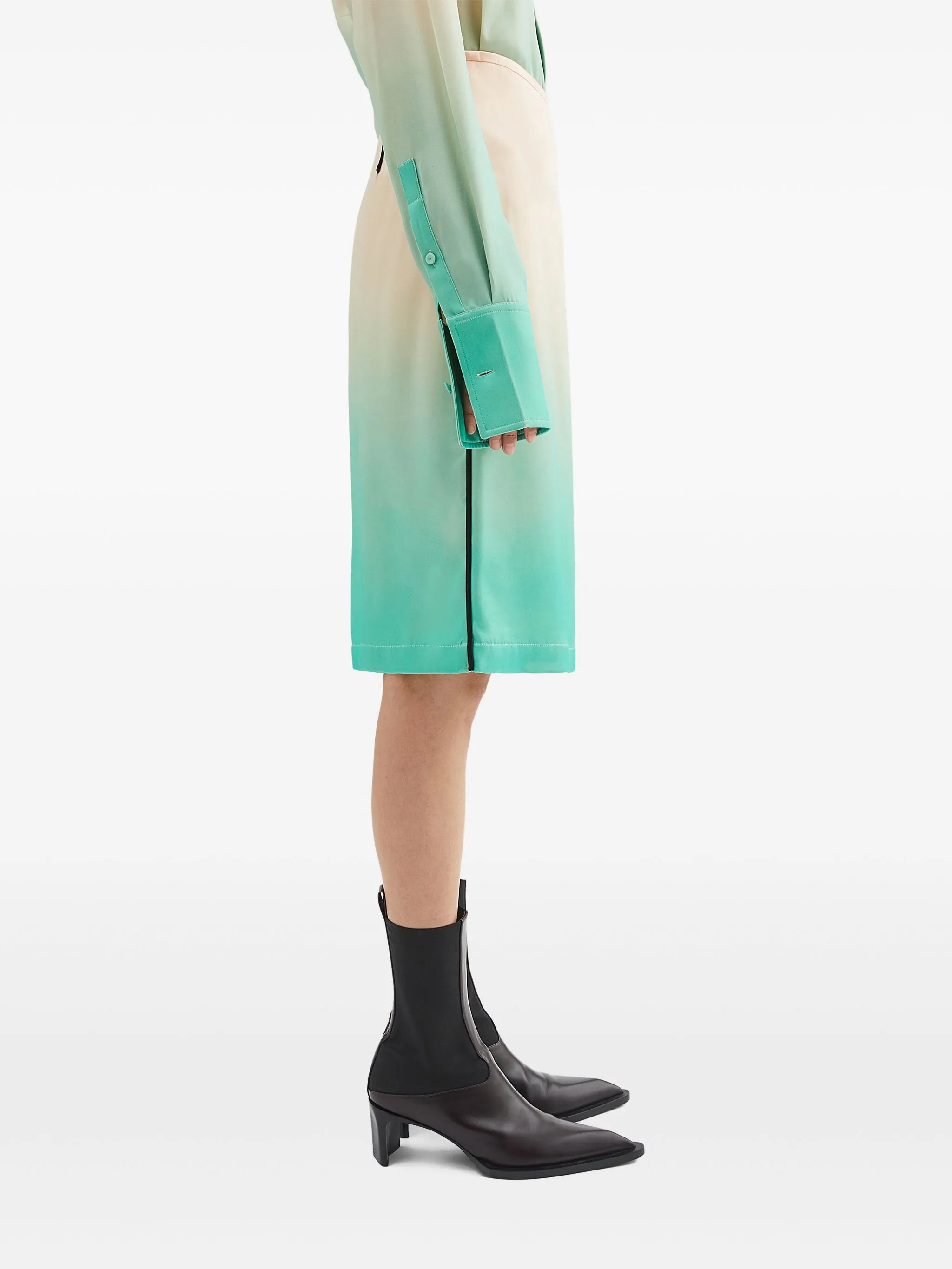 gradient-effect skirt