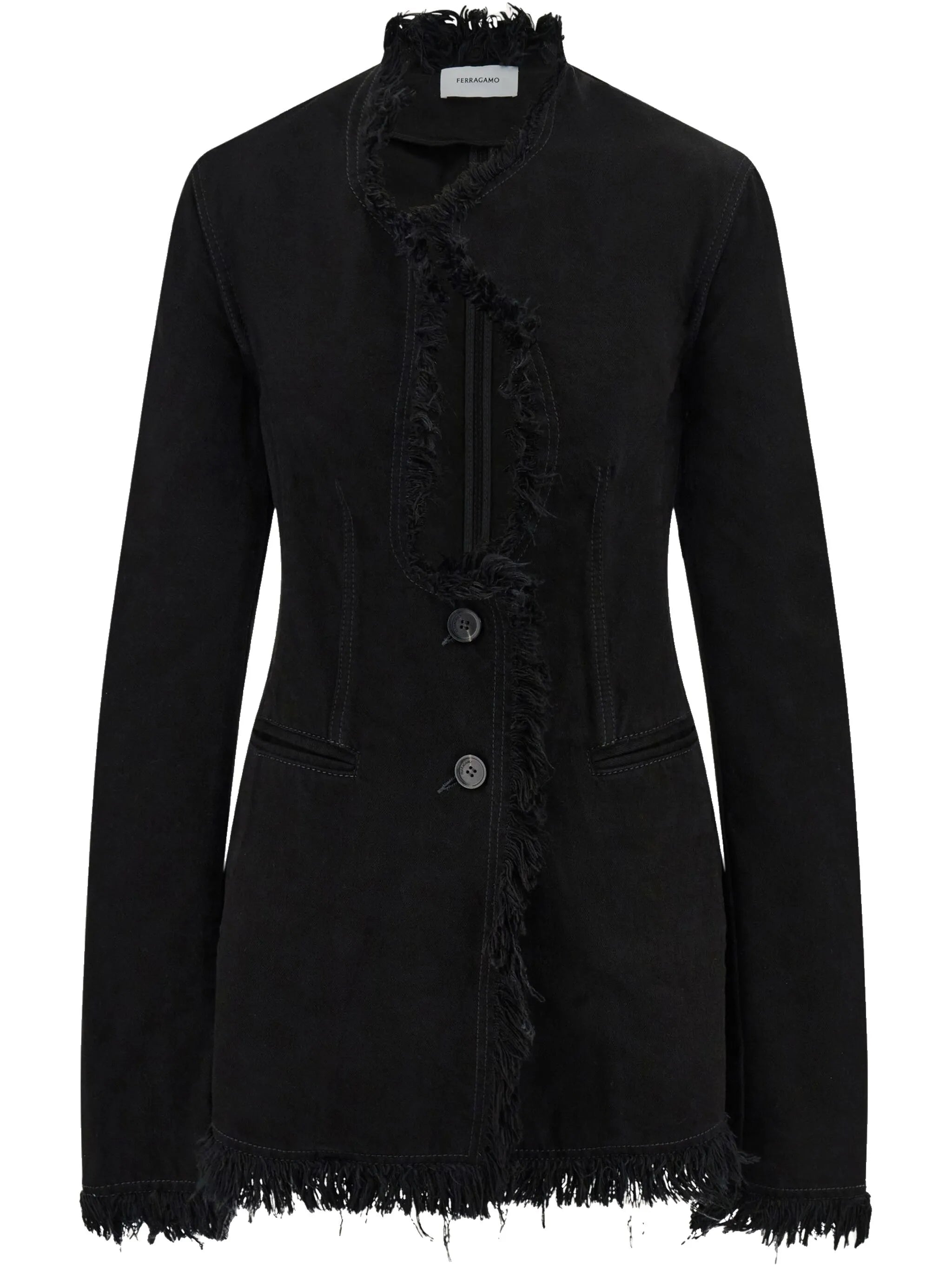 fringed blazer