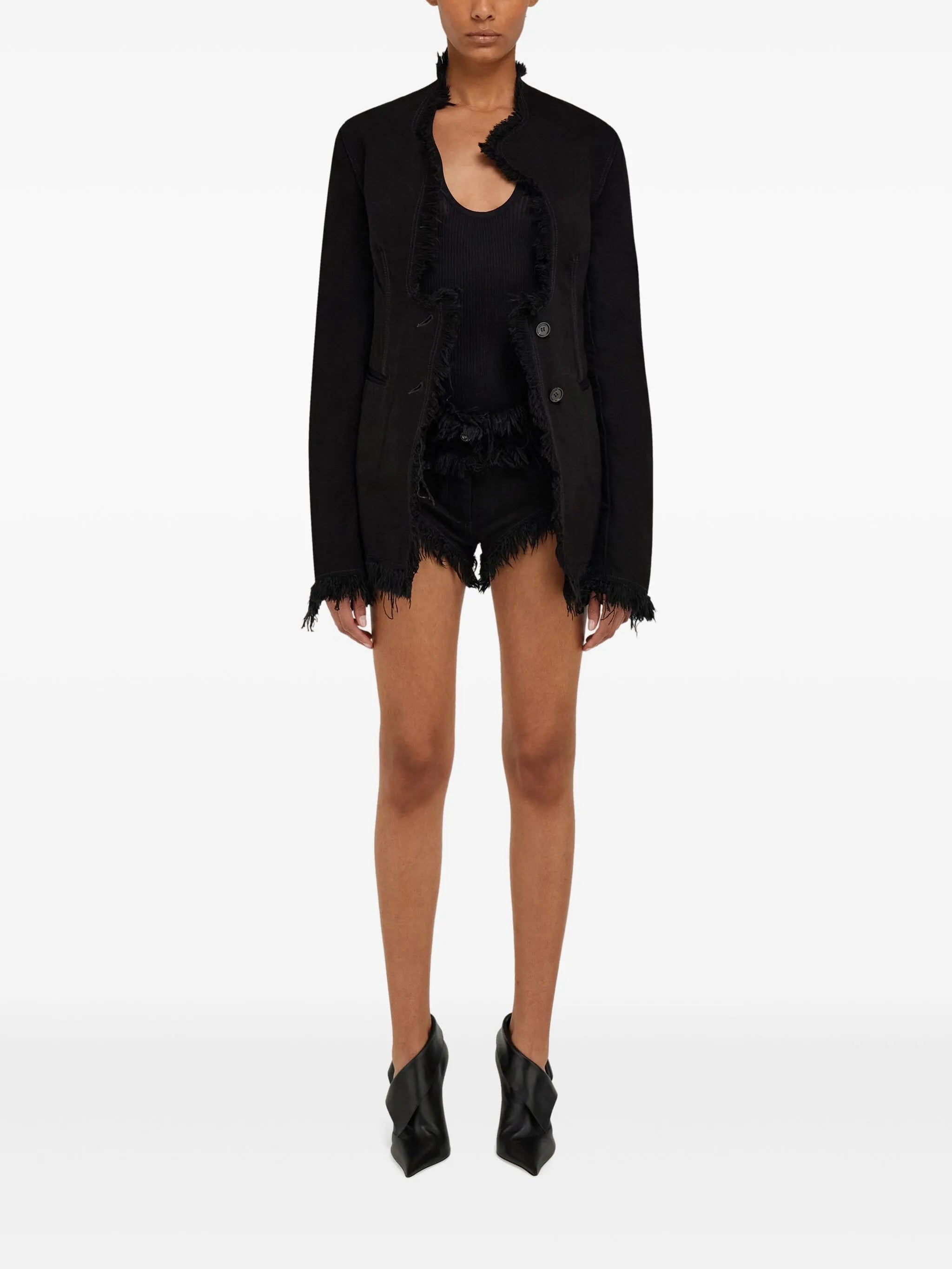 fringed blazer