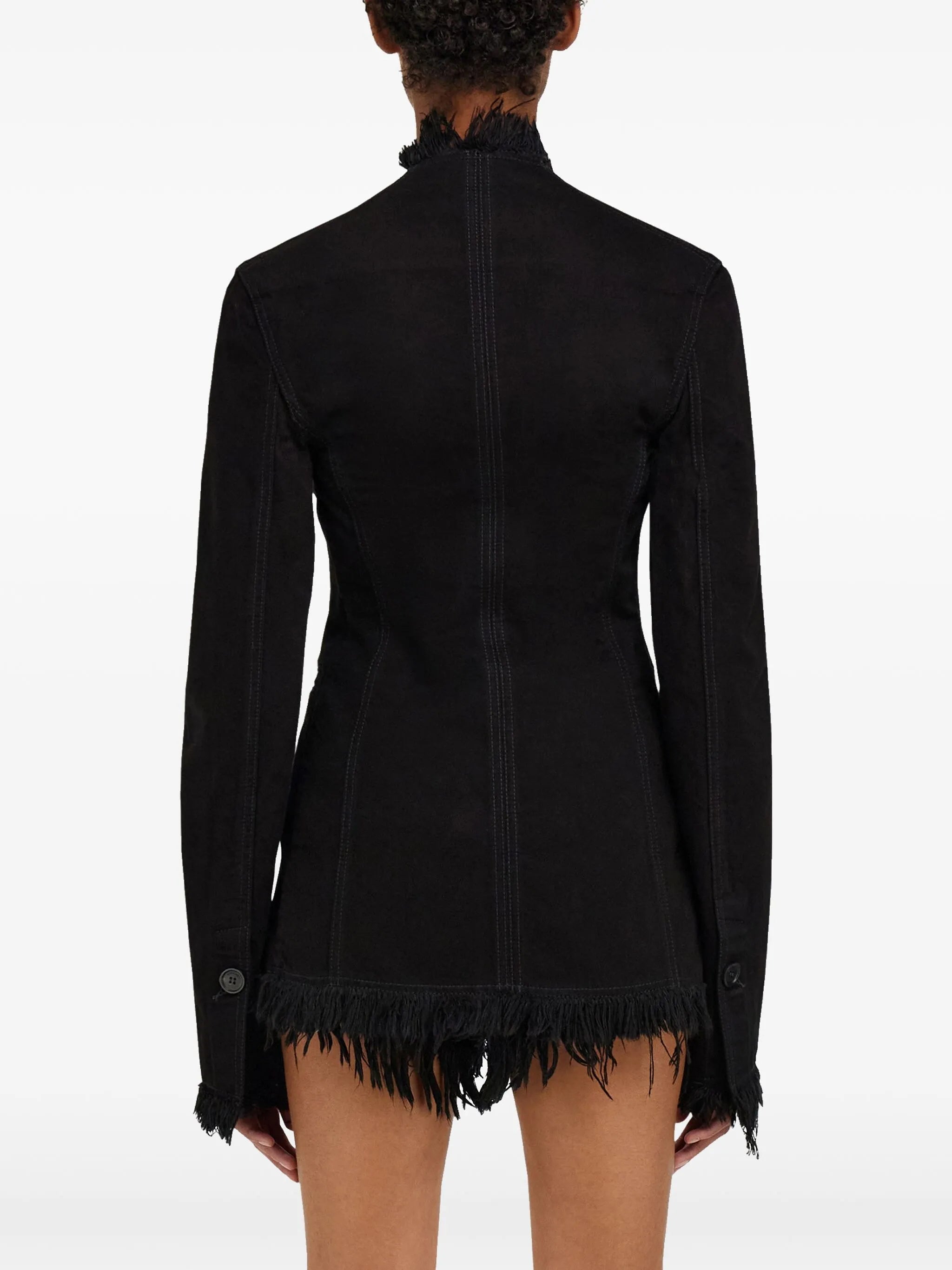 fringed blazer