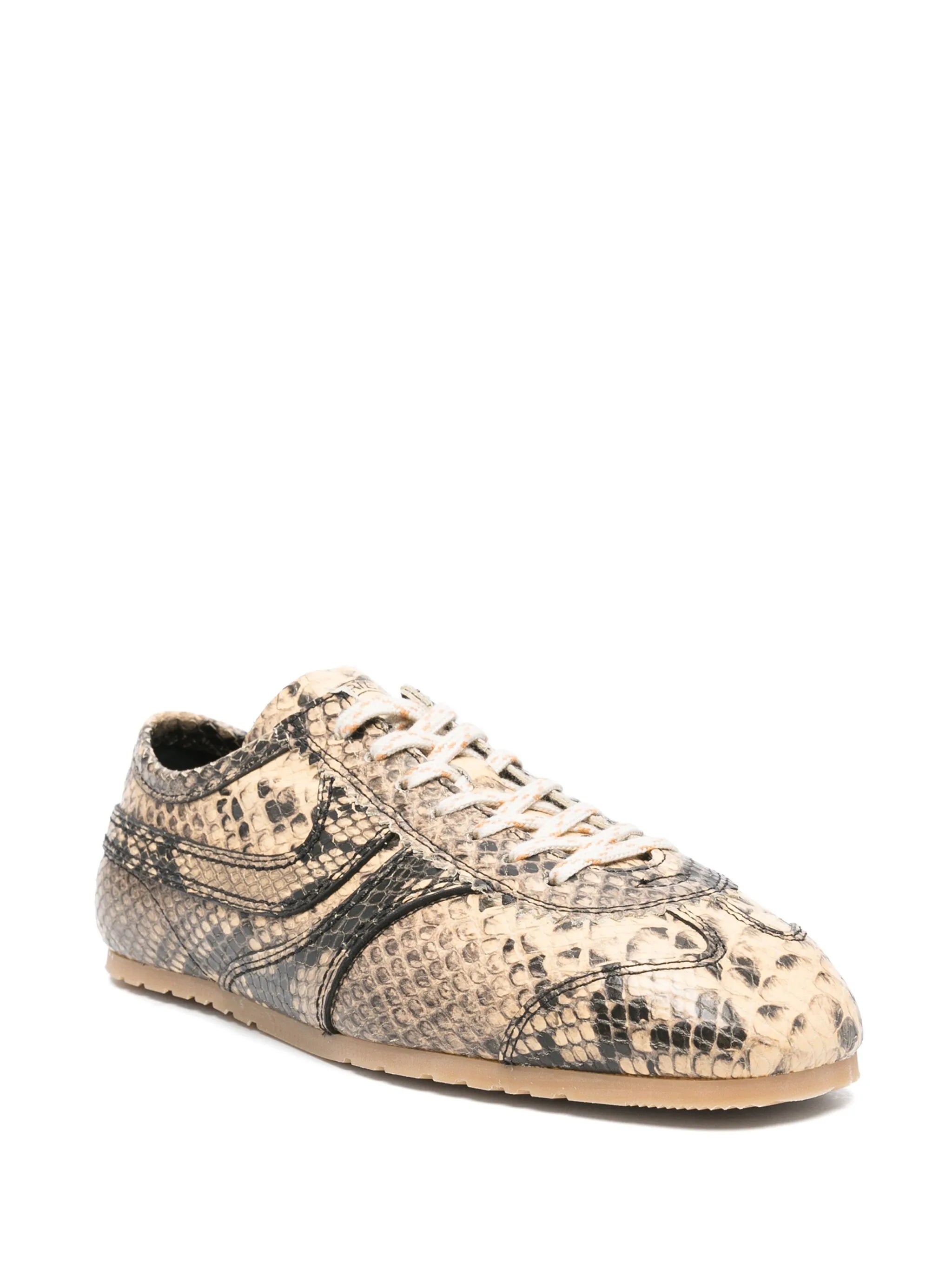 snakeskin-print sneakers