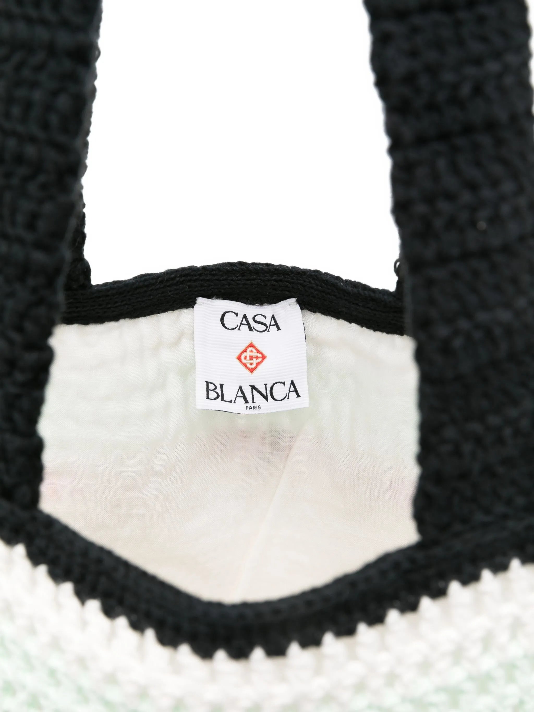 logo-embroidered tote bag