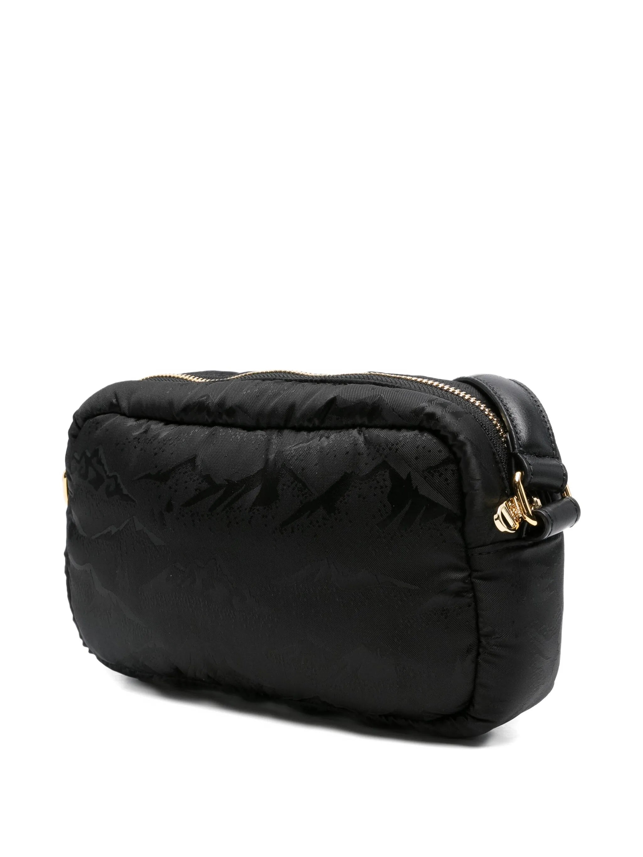 mountain-print messenger bag