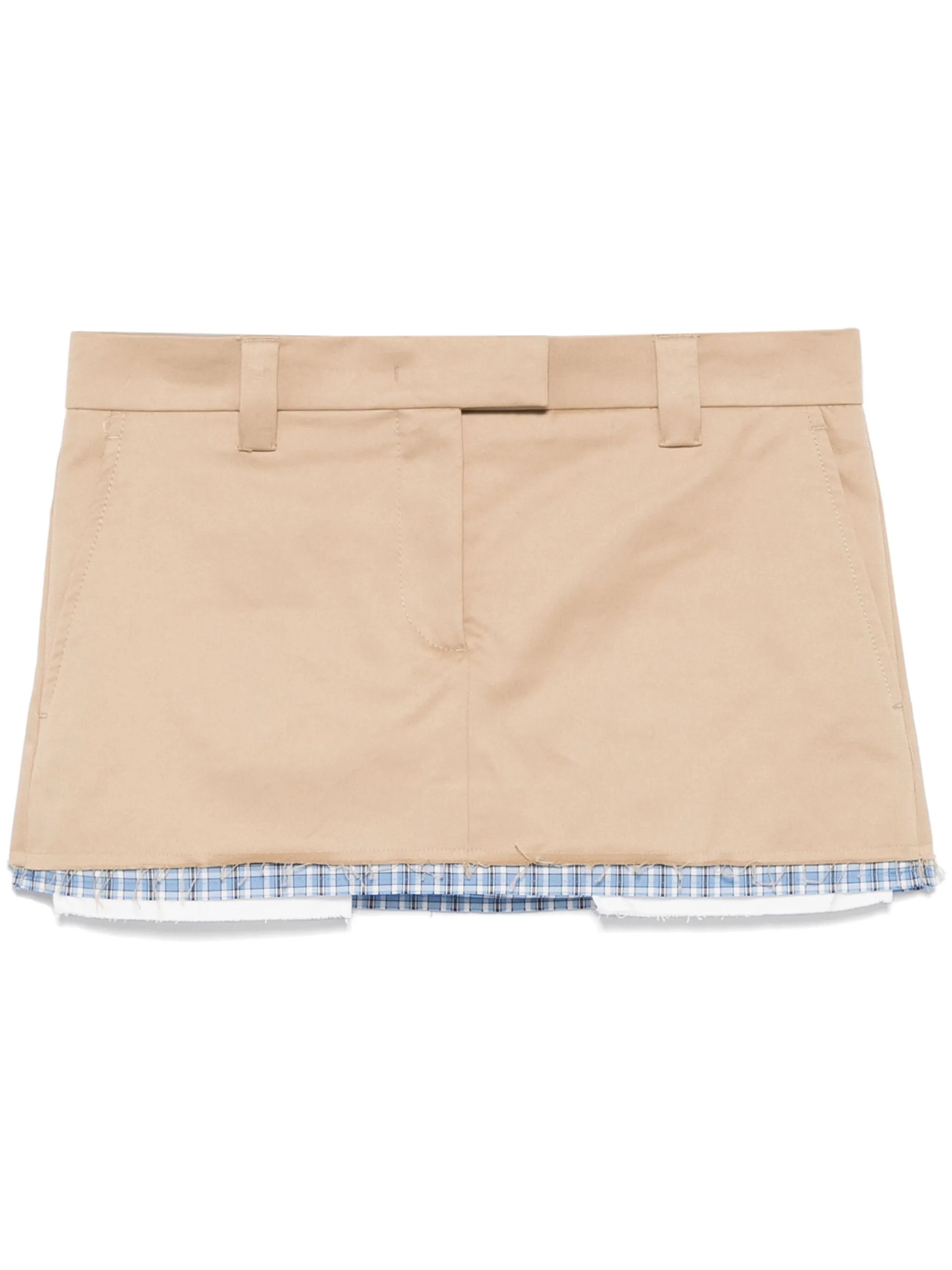 contrasting-trim skirt