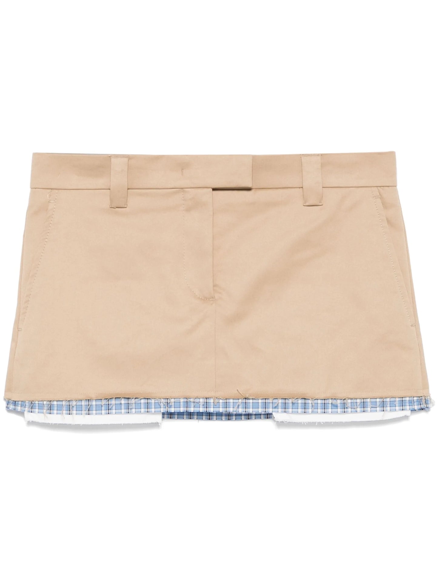 contrasting-trim skirt