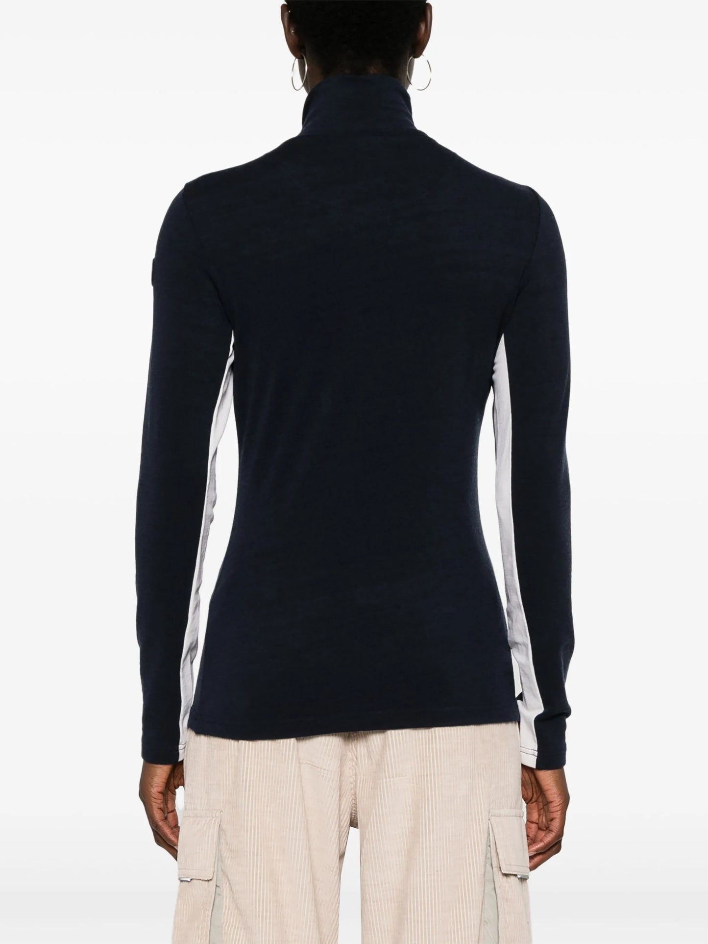 Voss Chevron zip-up sweater