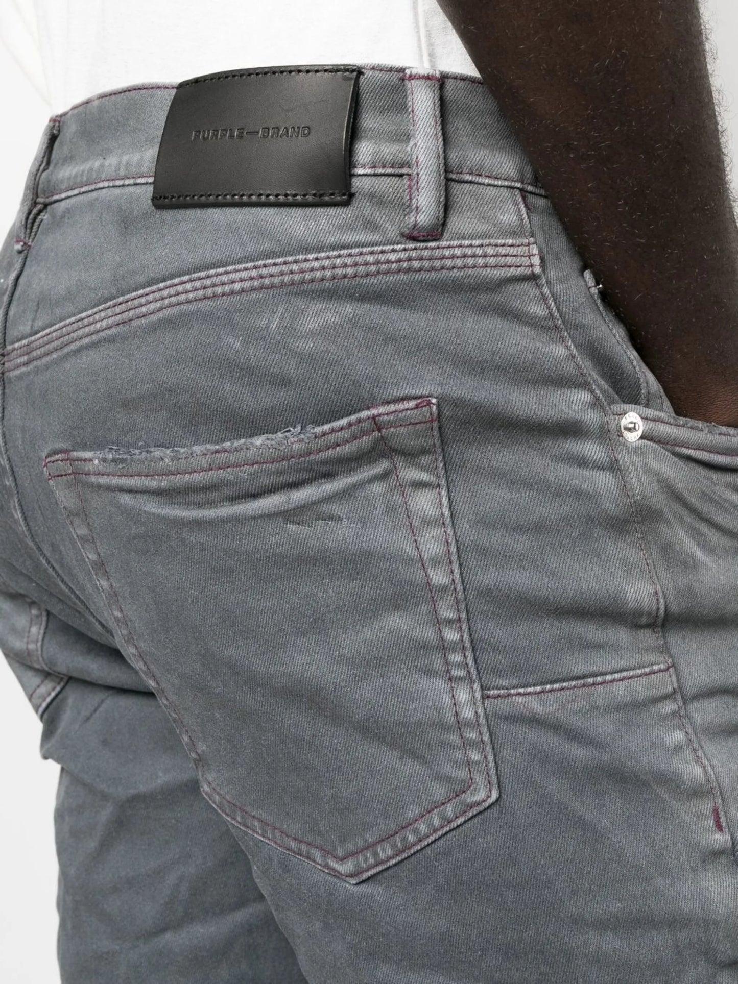 MEDIUM GREY CONTRAST STITCH "Grey"