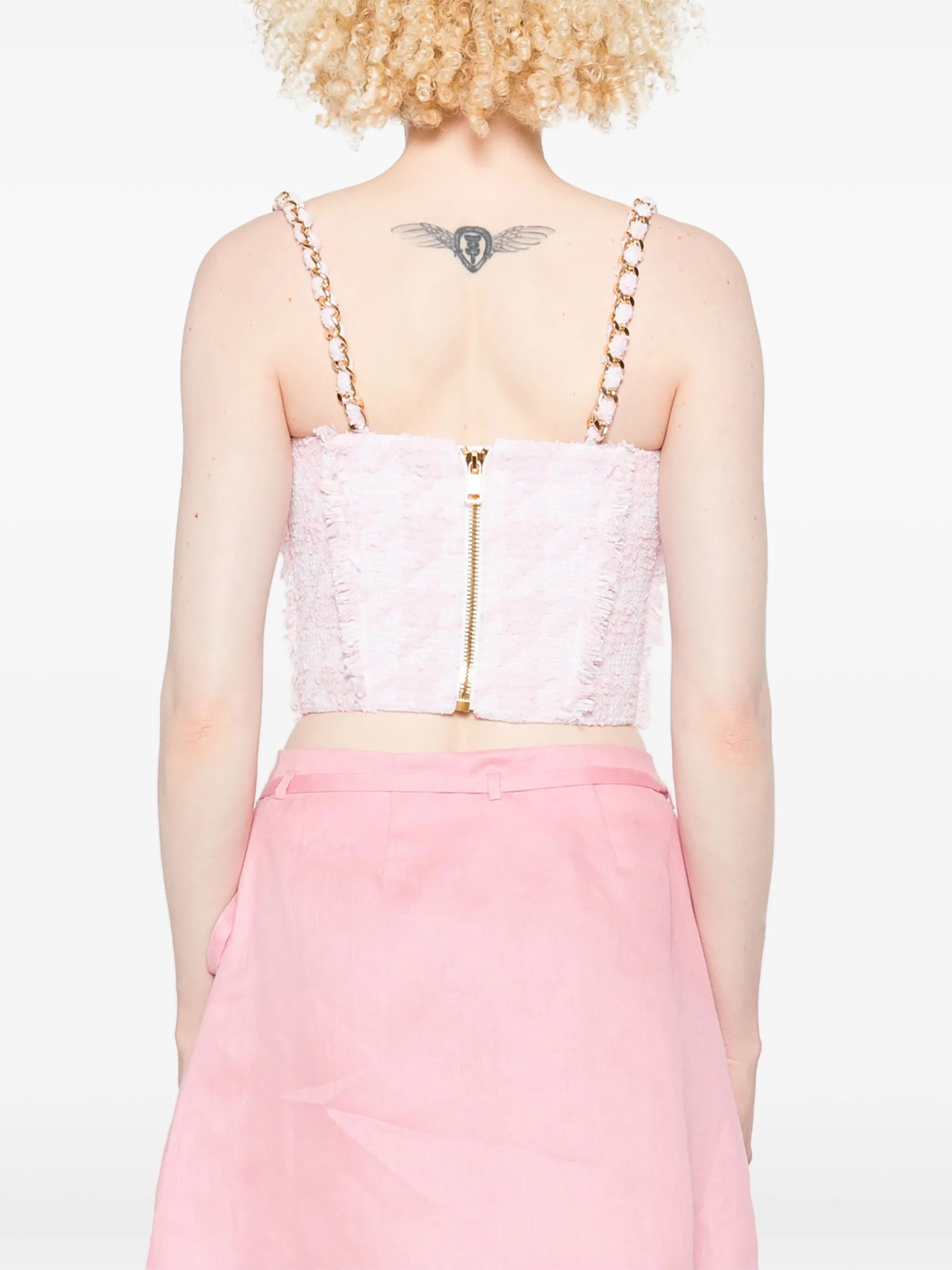 tweed bralette top