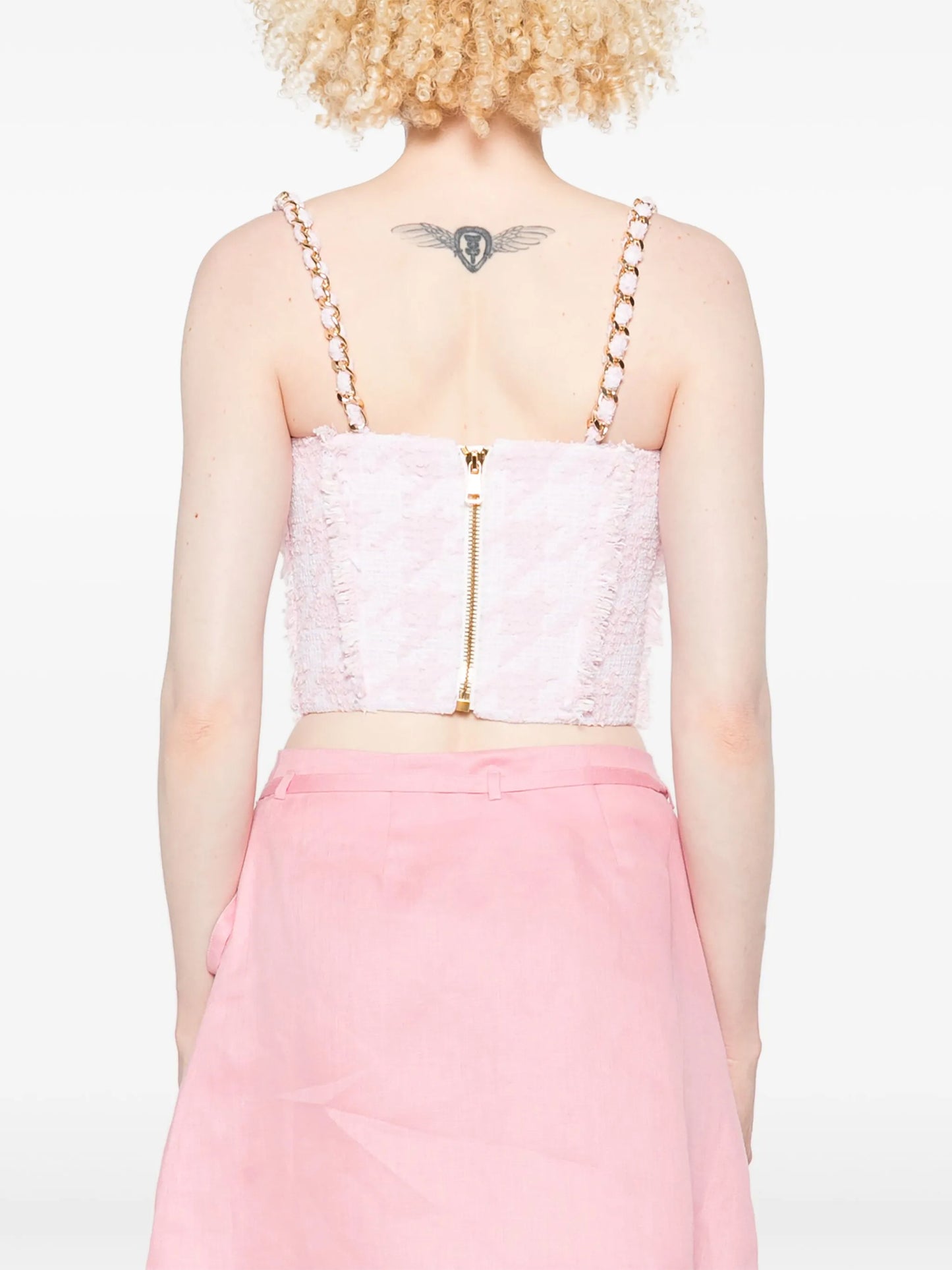tweed bralette top