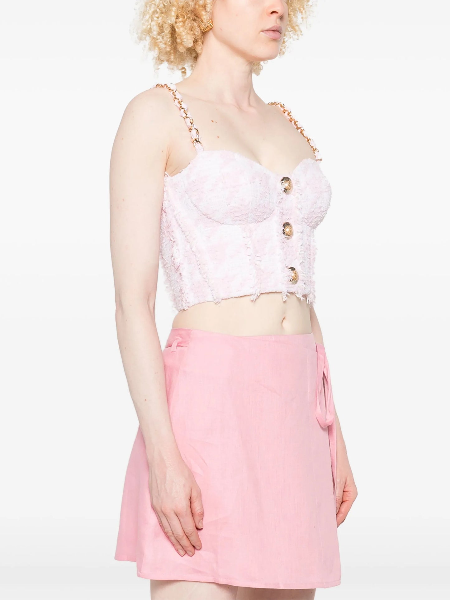 tweed bralette top