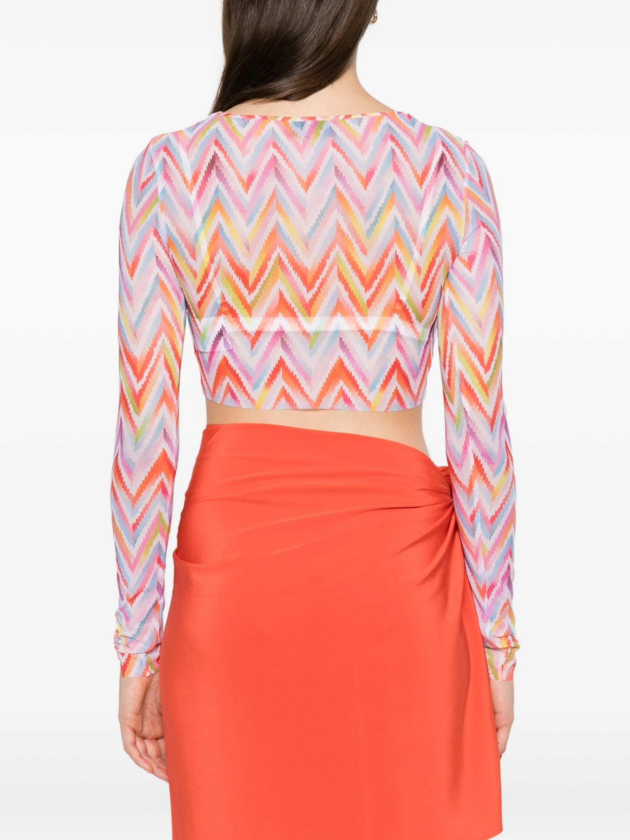 zigzag-print top