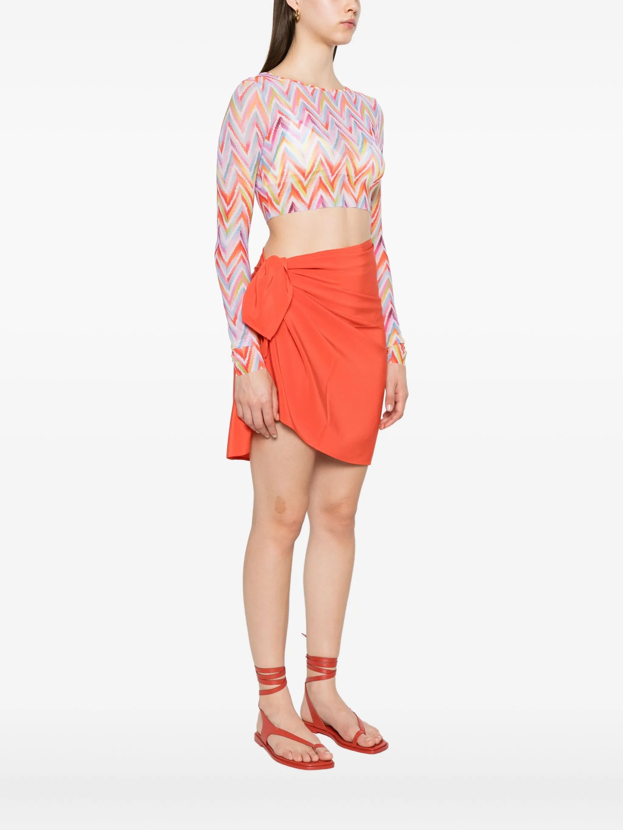 zigzag-print top
