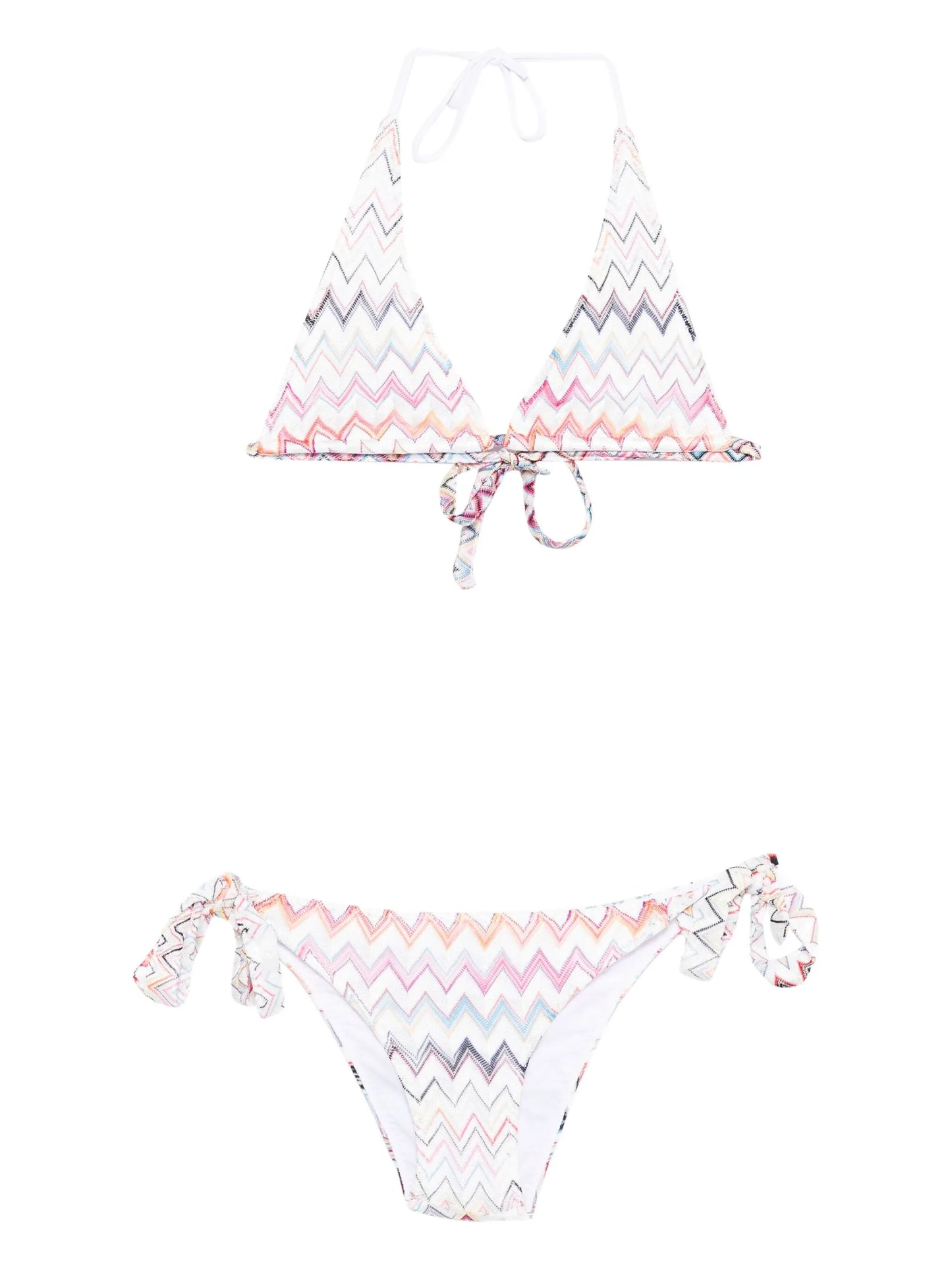 zigzag-motif bikini set