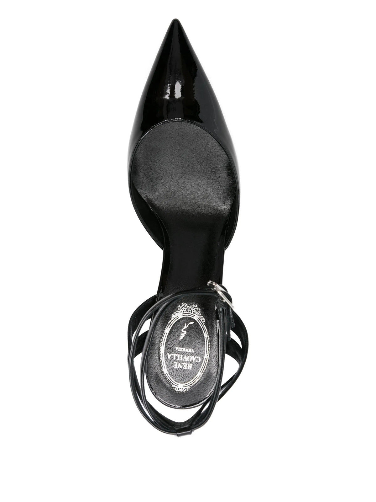 80mm leather heeled pumps