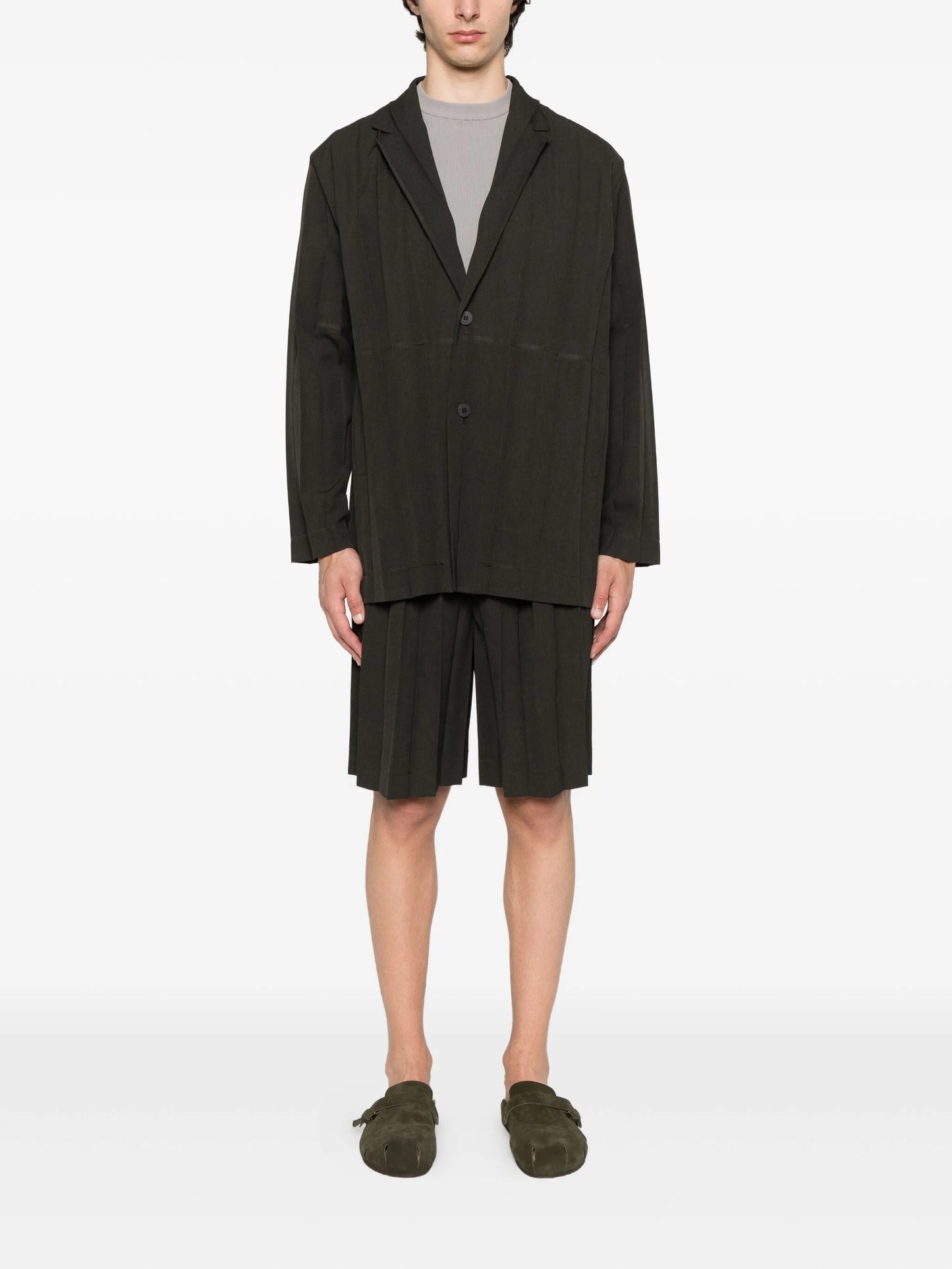 pleated shorts