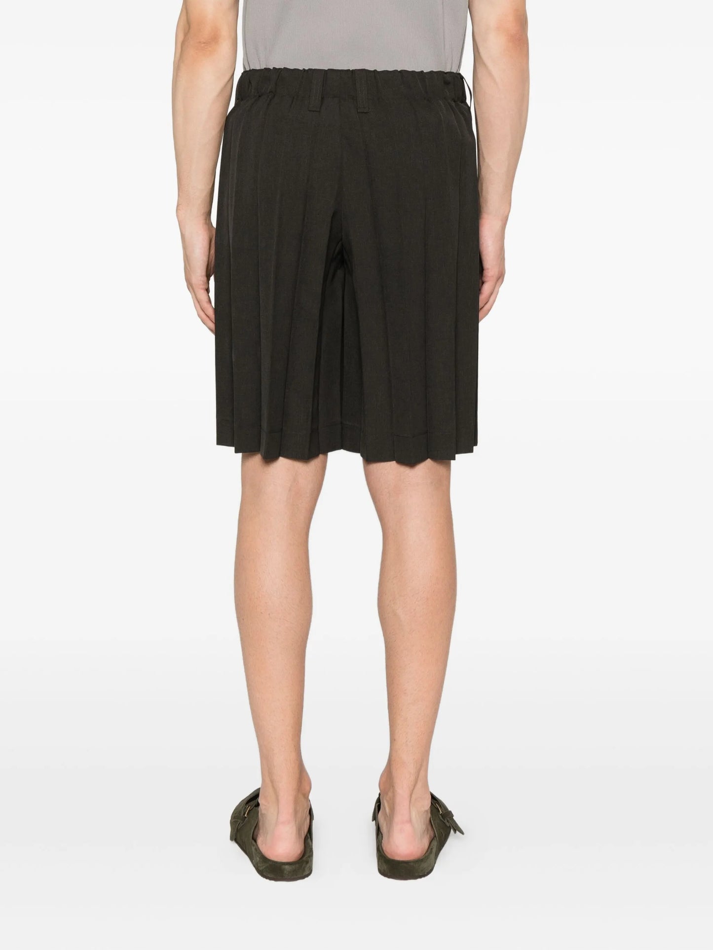 pleated shorts