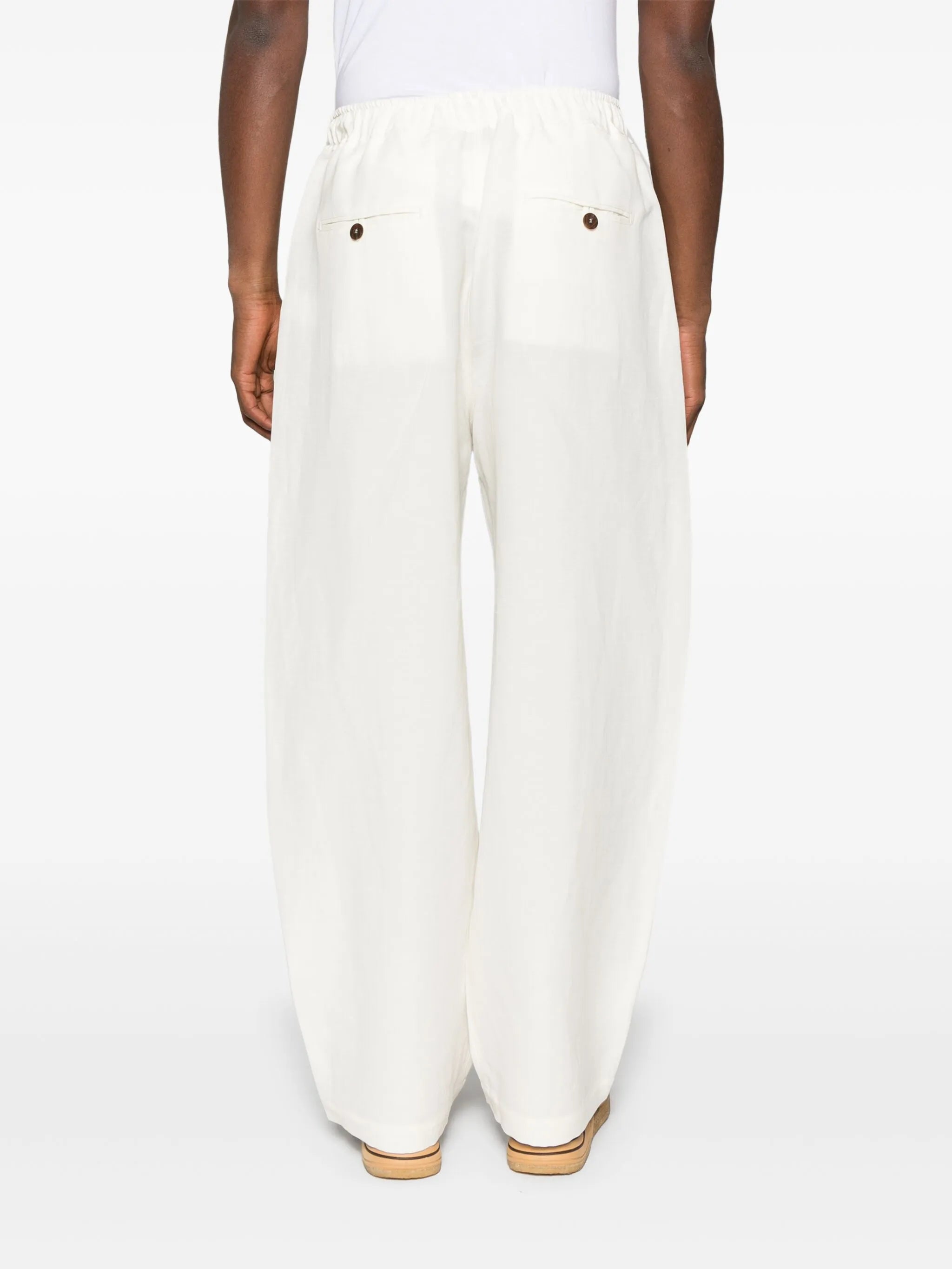 drawstring-waist trousers