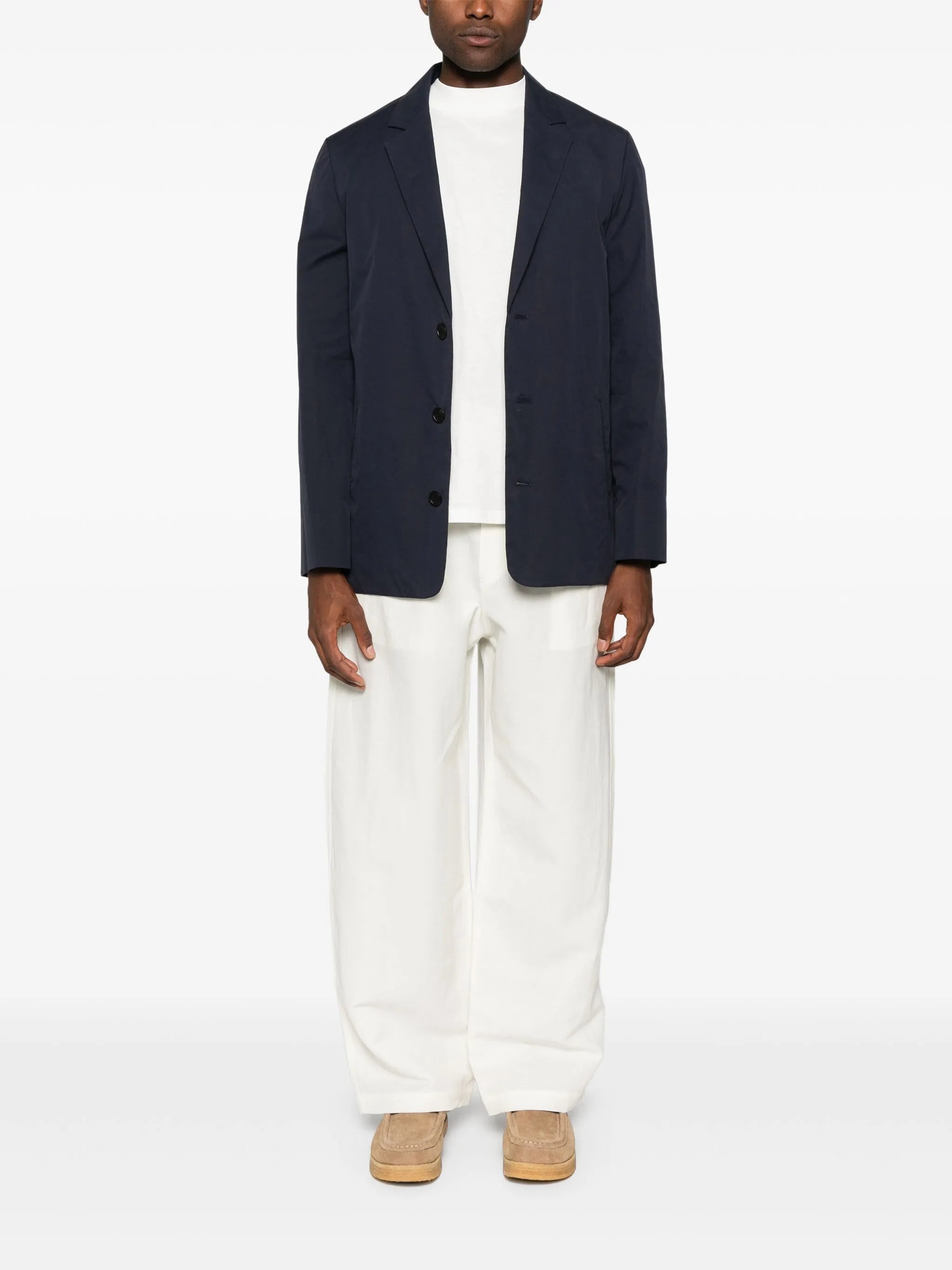 drawstring-waist trousers