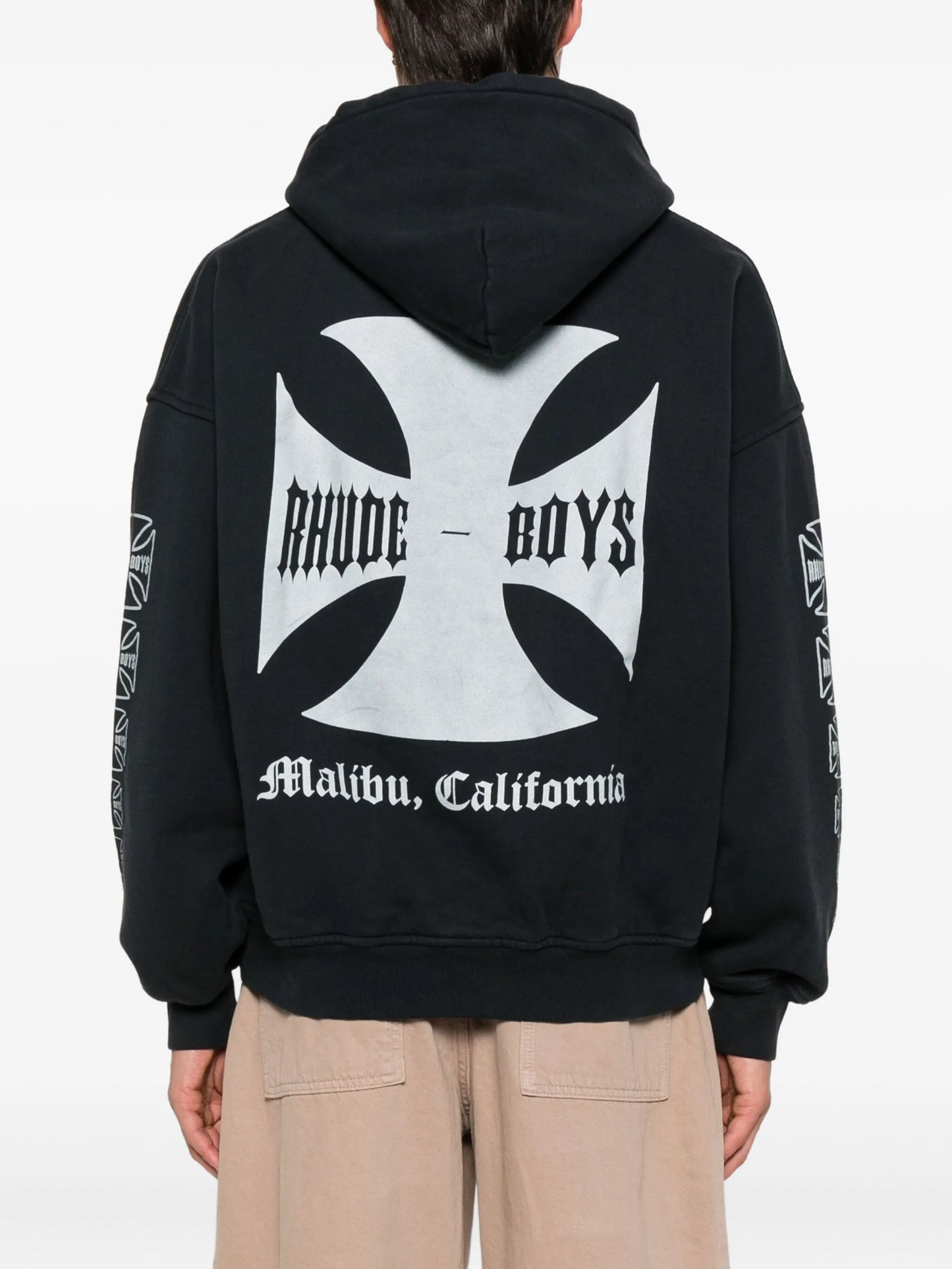 logo-print hoodie