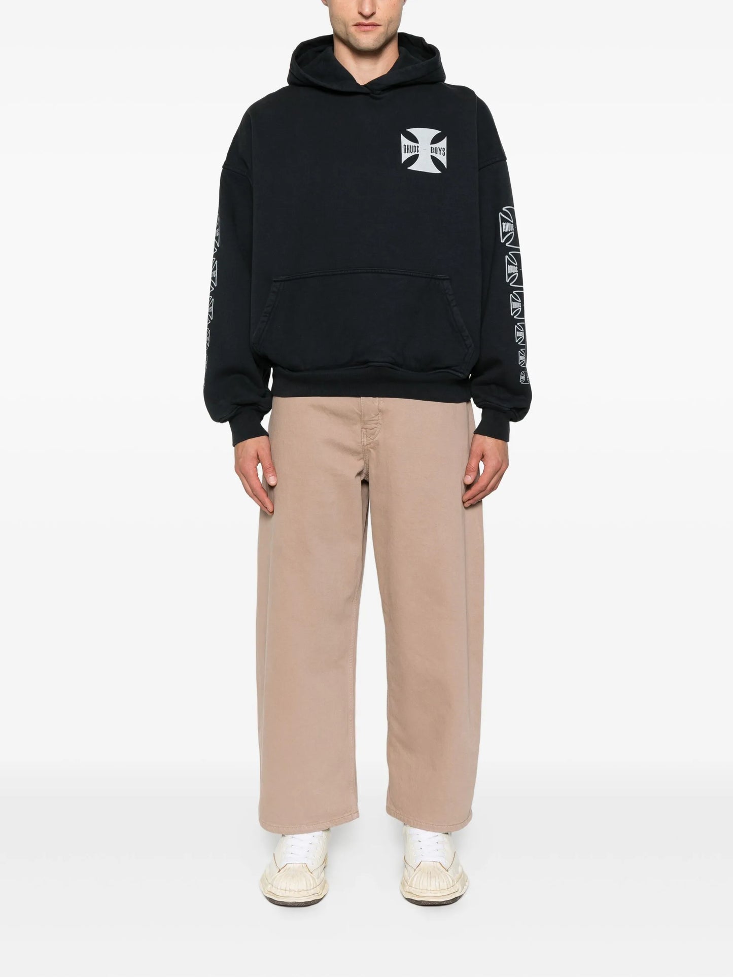 logo-print hoodie