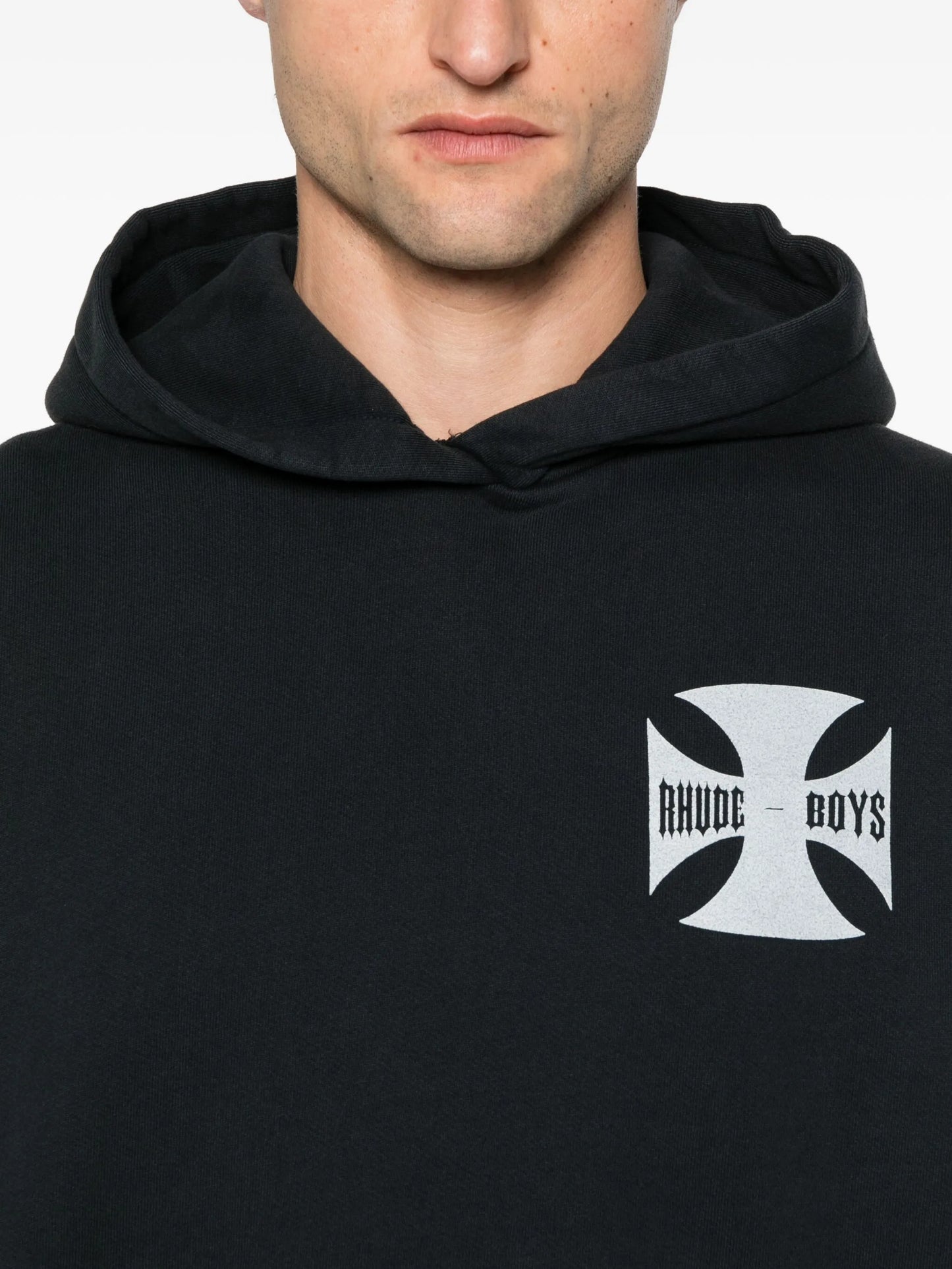 logo-print hoodie