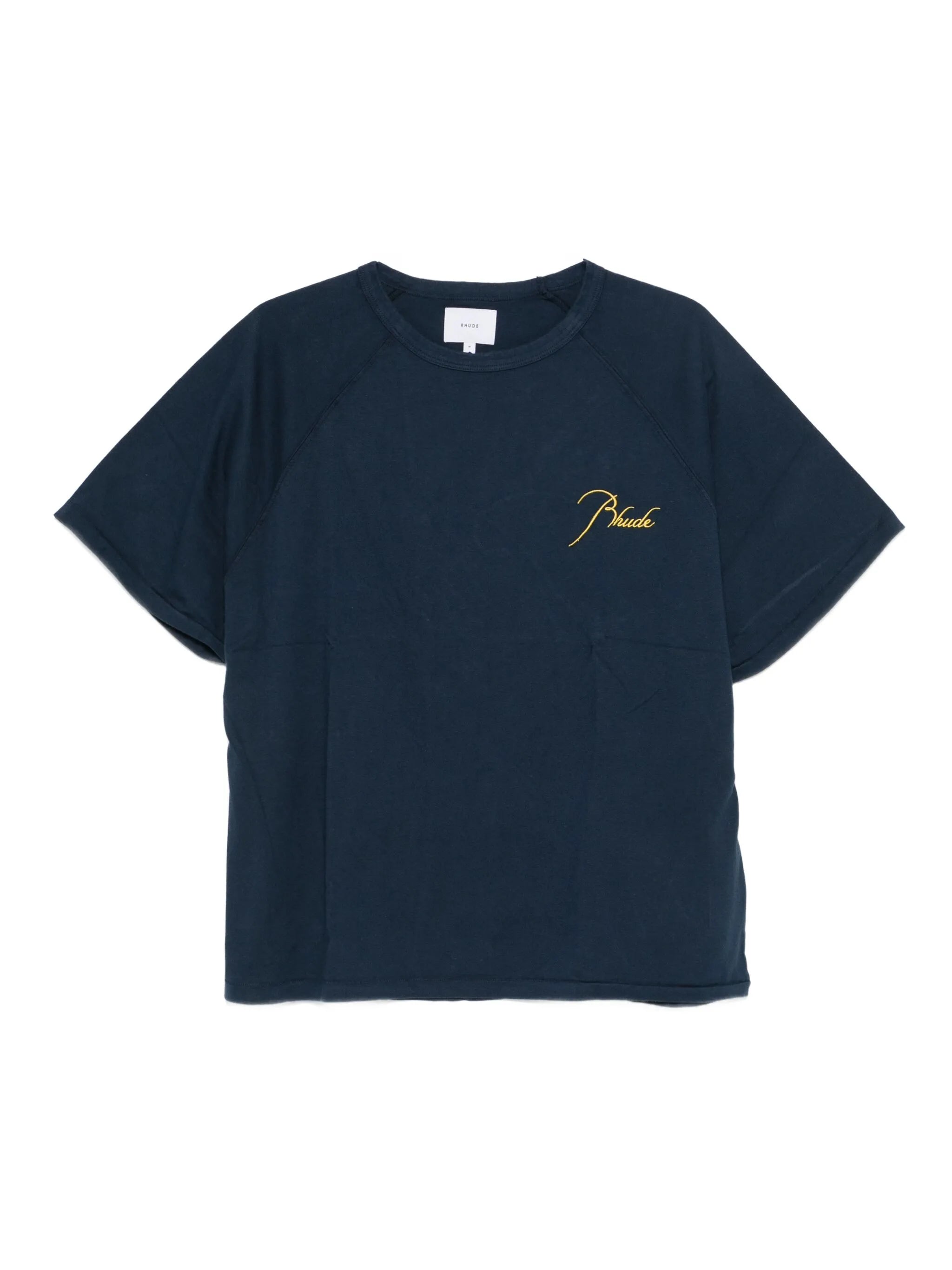 embroidered raglan-sleeve T-shirt