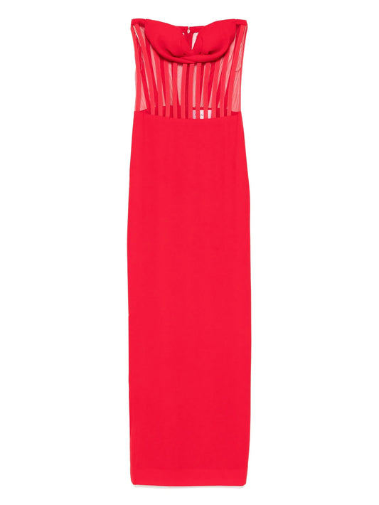 strapless corset dress