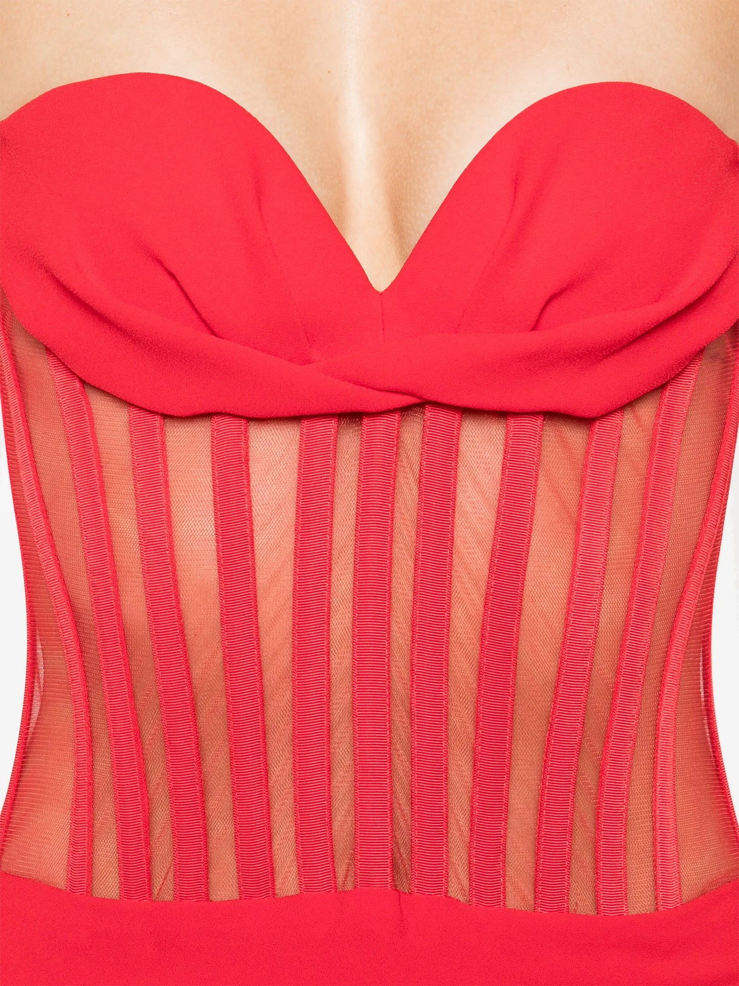 strapless corset dress