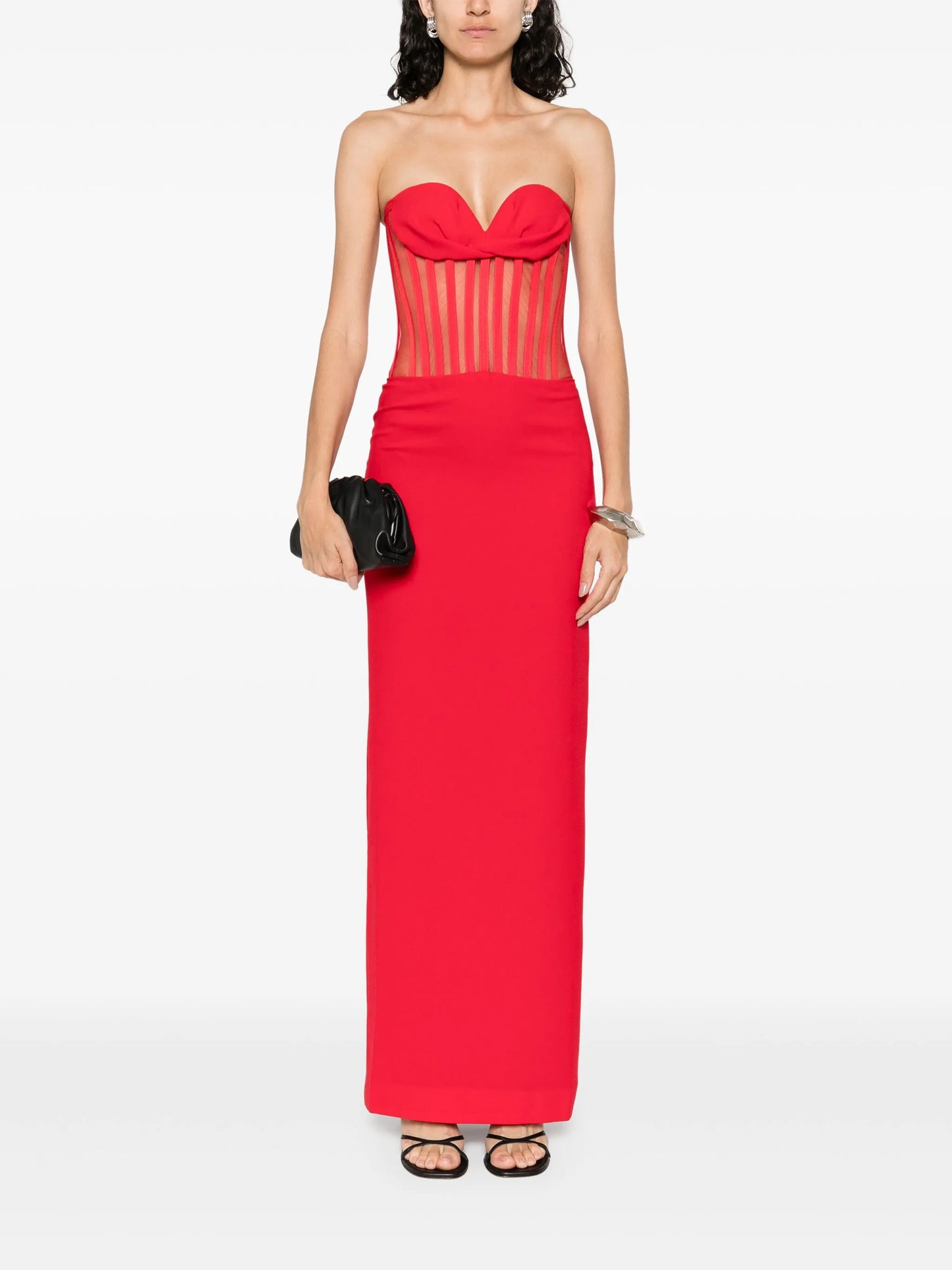 strapless corset dress