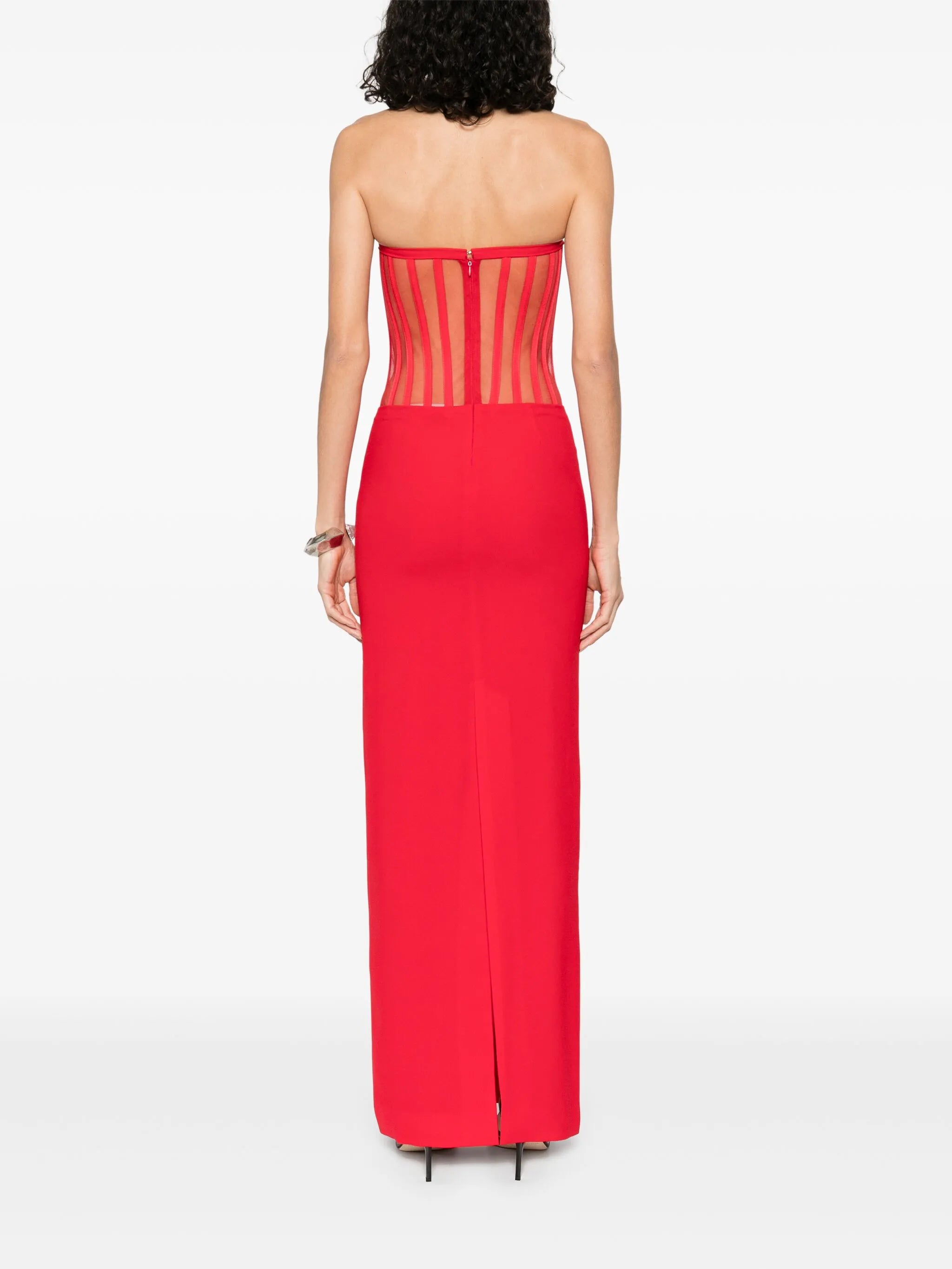 strapless corset dress