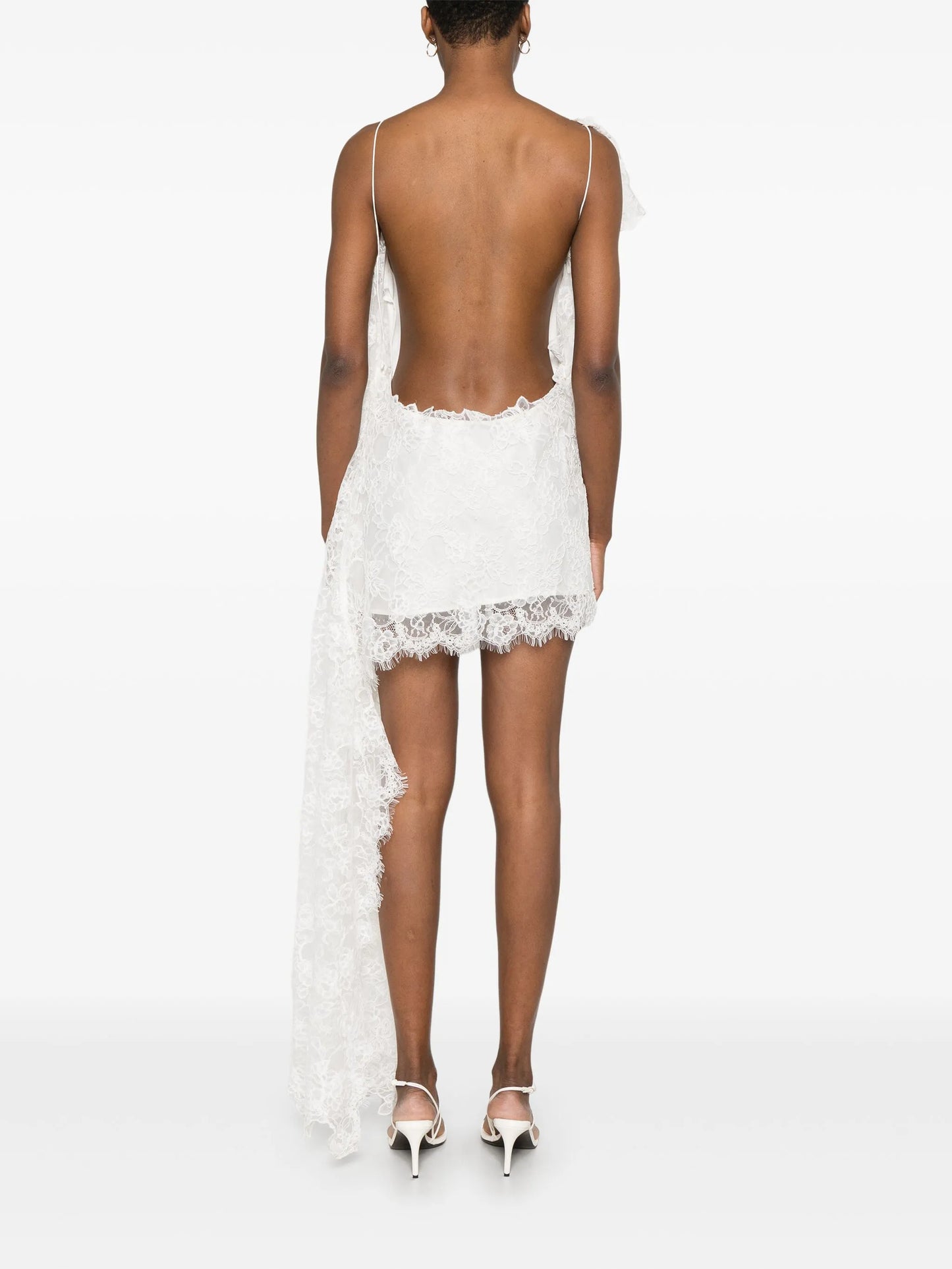 floating lace mini dress