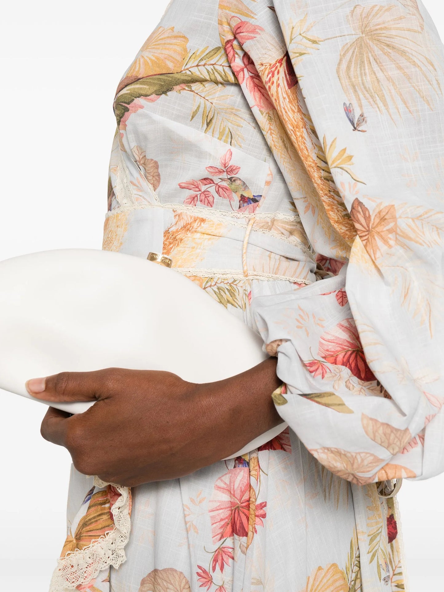 Ascension frill midi dress