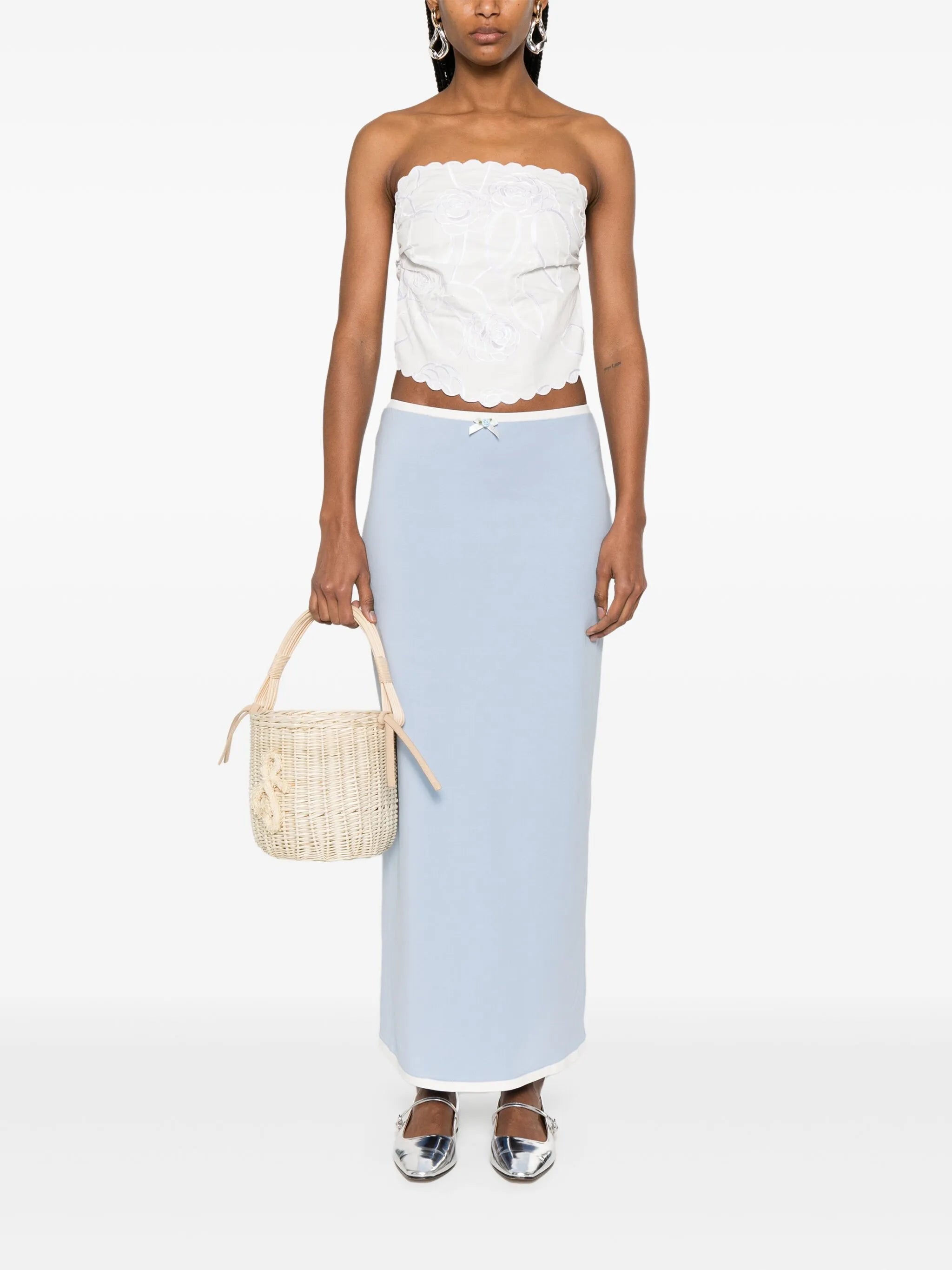 Beurre embroidered top