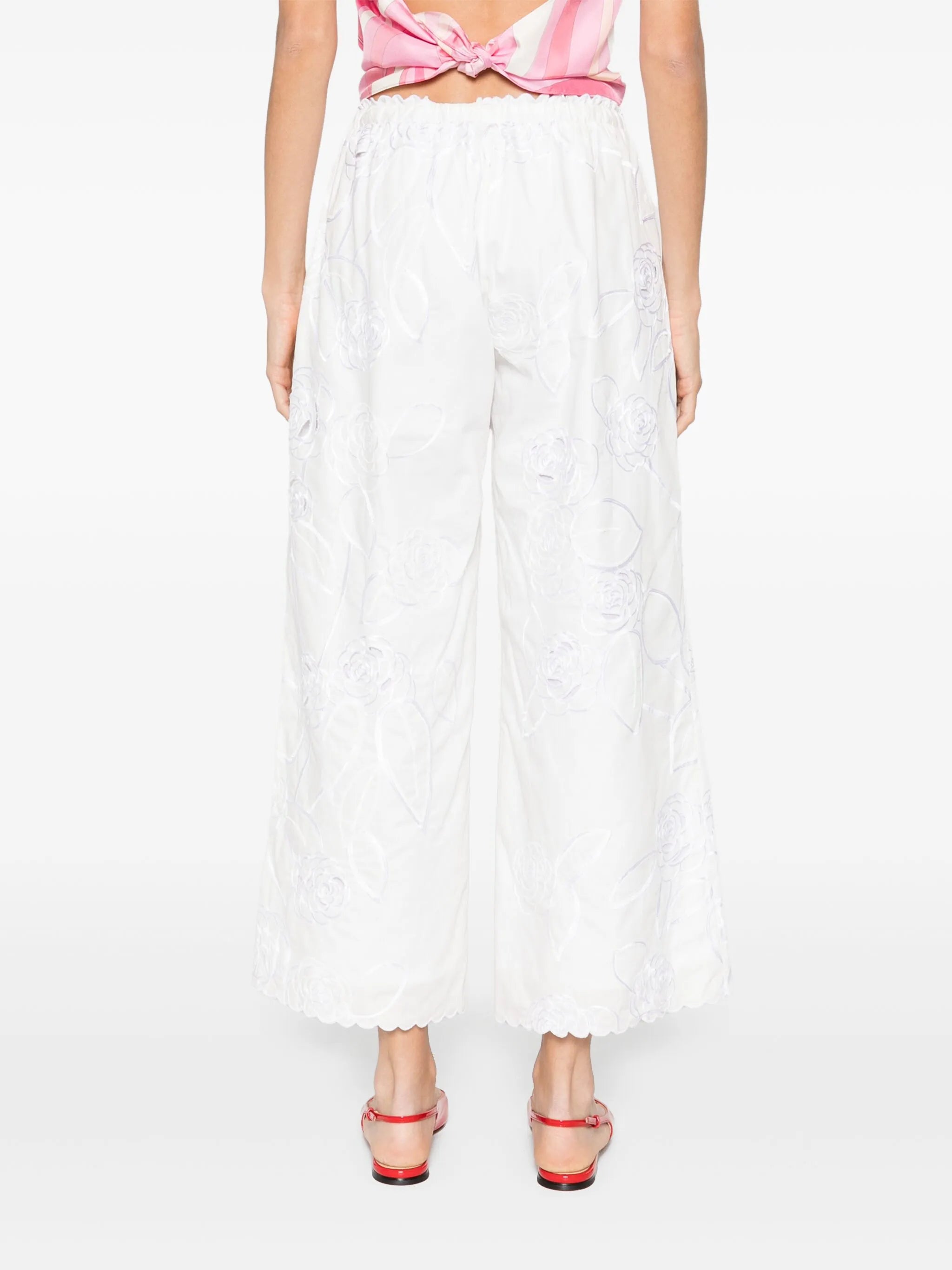Petit Beurre-embroidered trousers