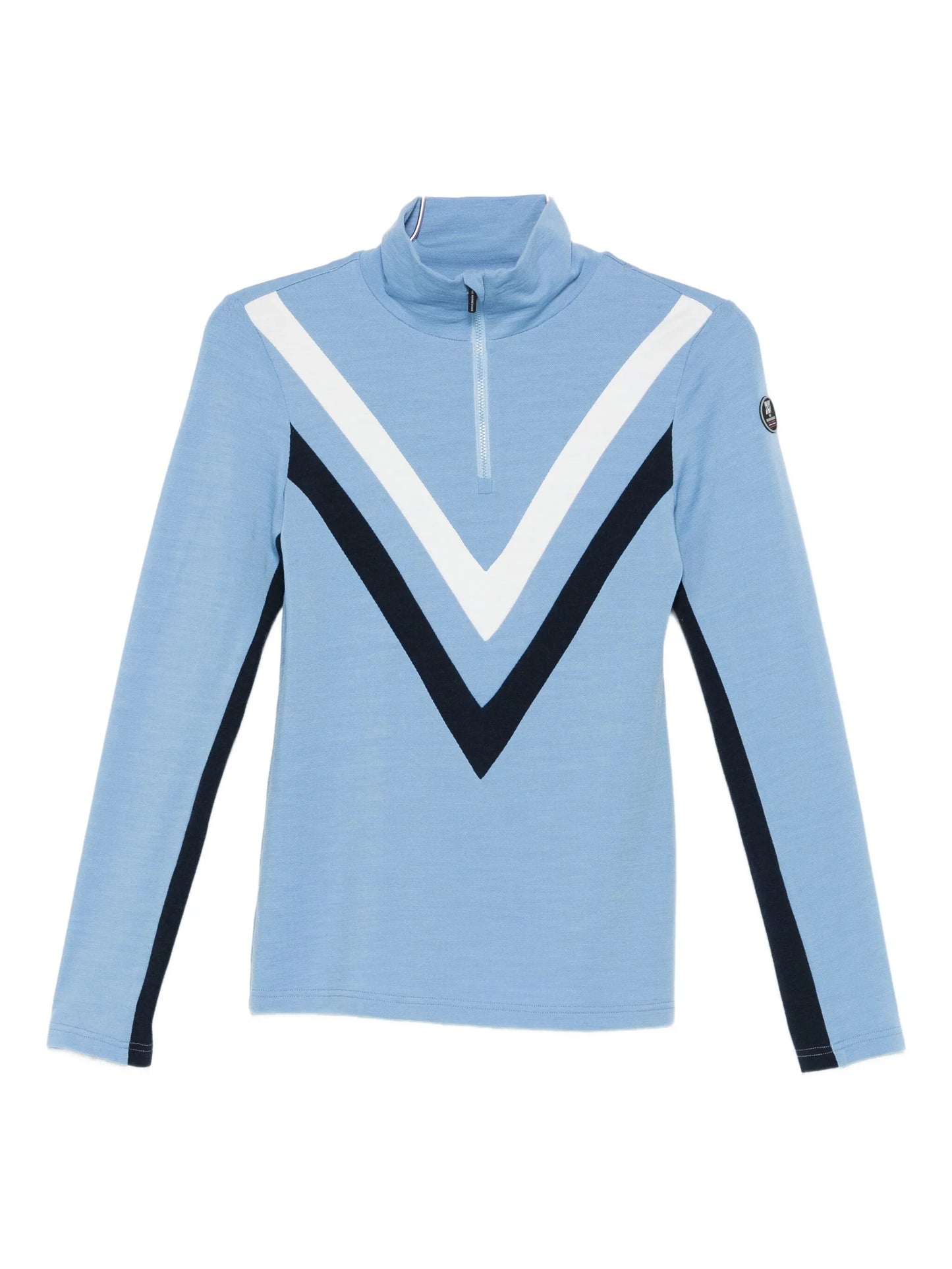 Voss chevron zip-up top