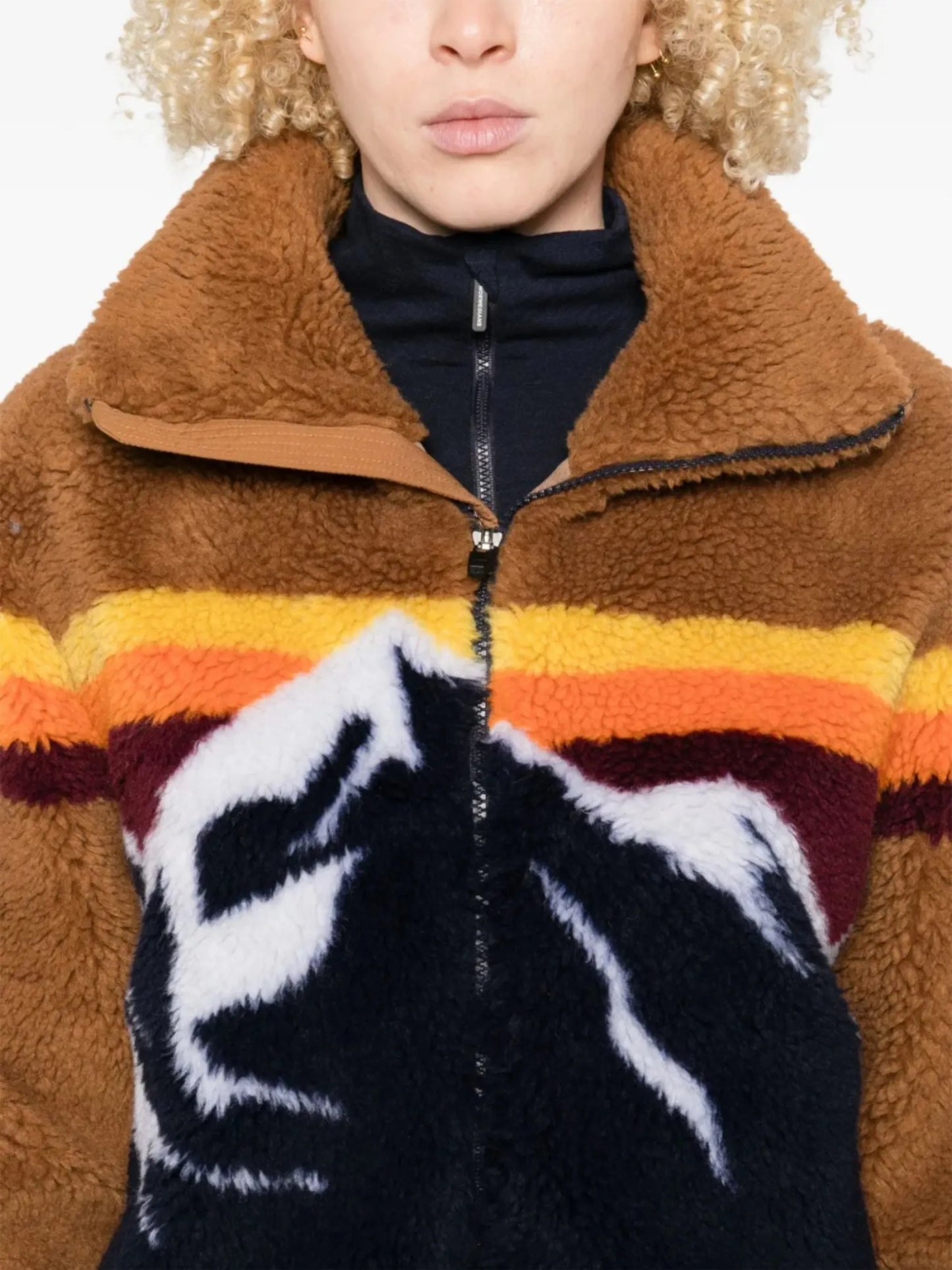 fleece zip-up jacket